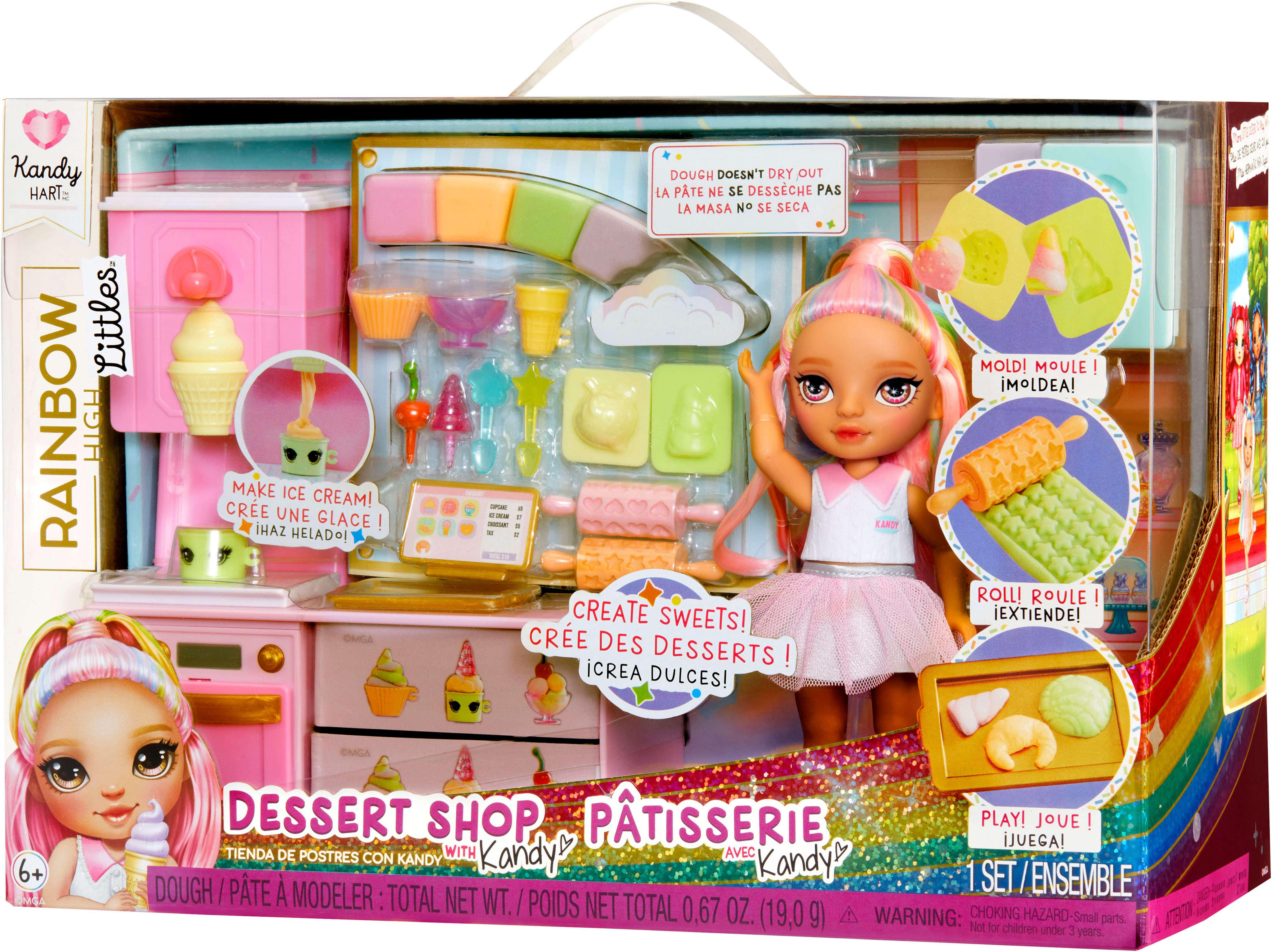 RAINBOW HIGH Mini-pop Rainbow High Little Dessert Shop with Kandy Playset