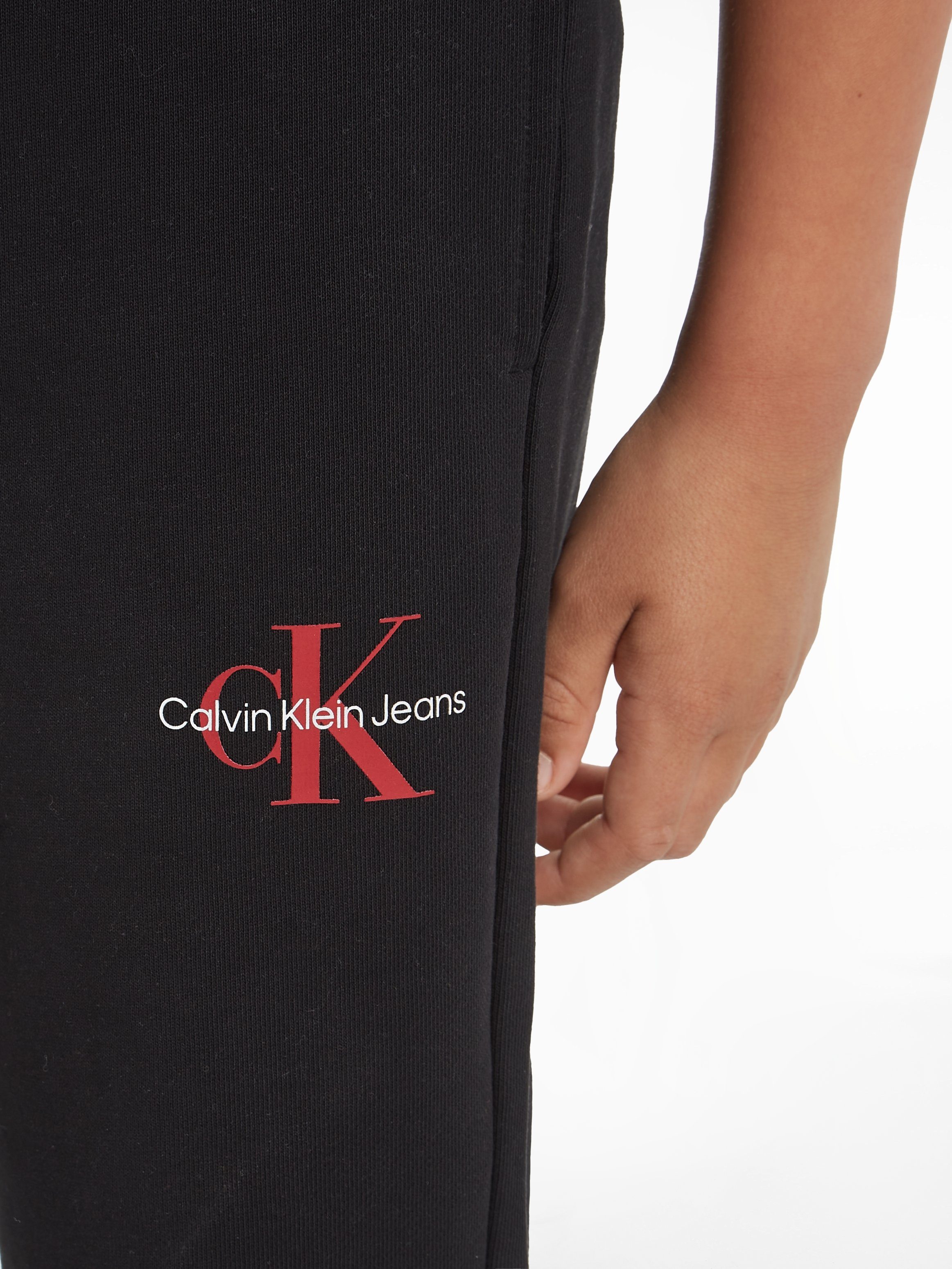 Calvin Klein Sweatbroek MONOGRAM LOGO SWEATPANTS voor kinderen tot 16 jaar