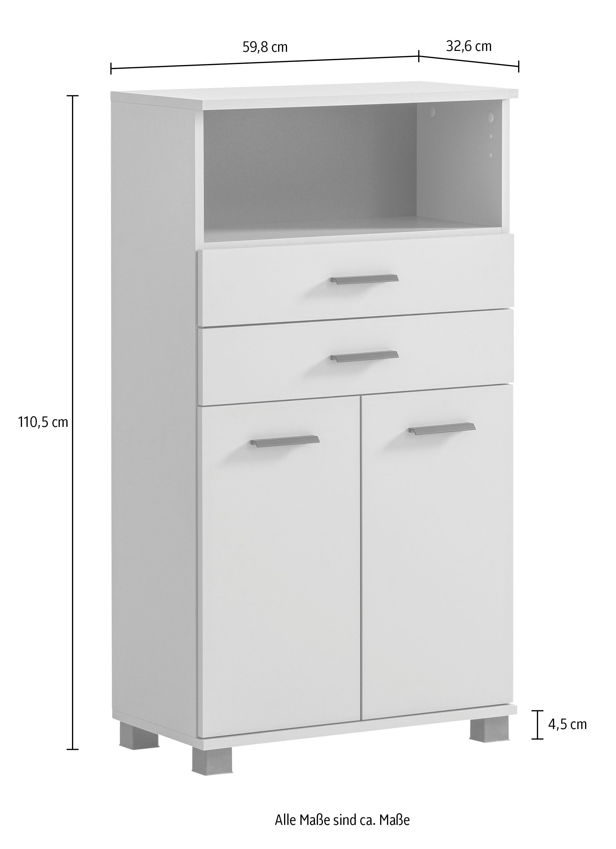welltime Halfhoge kast Palermo, breedte 60 cm made in Germany