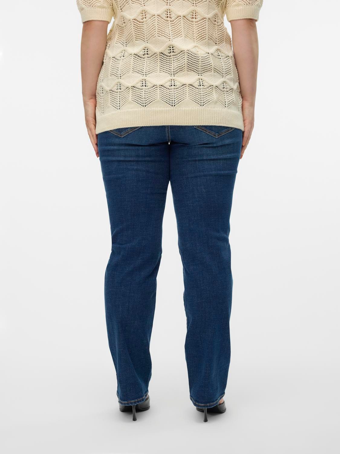 Vero Moda Curve Straight jeans VMCFLASH MR STRAIGHT LI3300 GA CUR NOOS