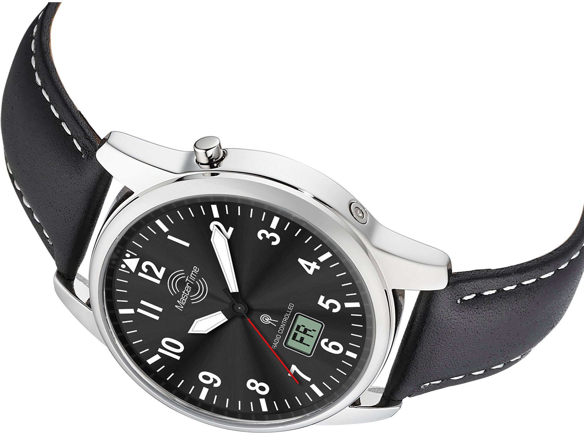 MASTER TIME Radiografisch horloge Basic Horloge, kwartshorloge, herenhorloge, datum, leren band