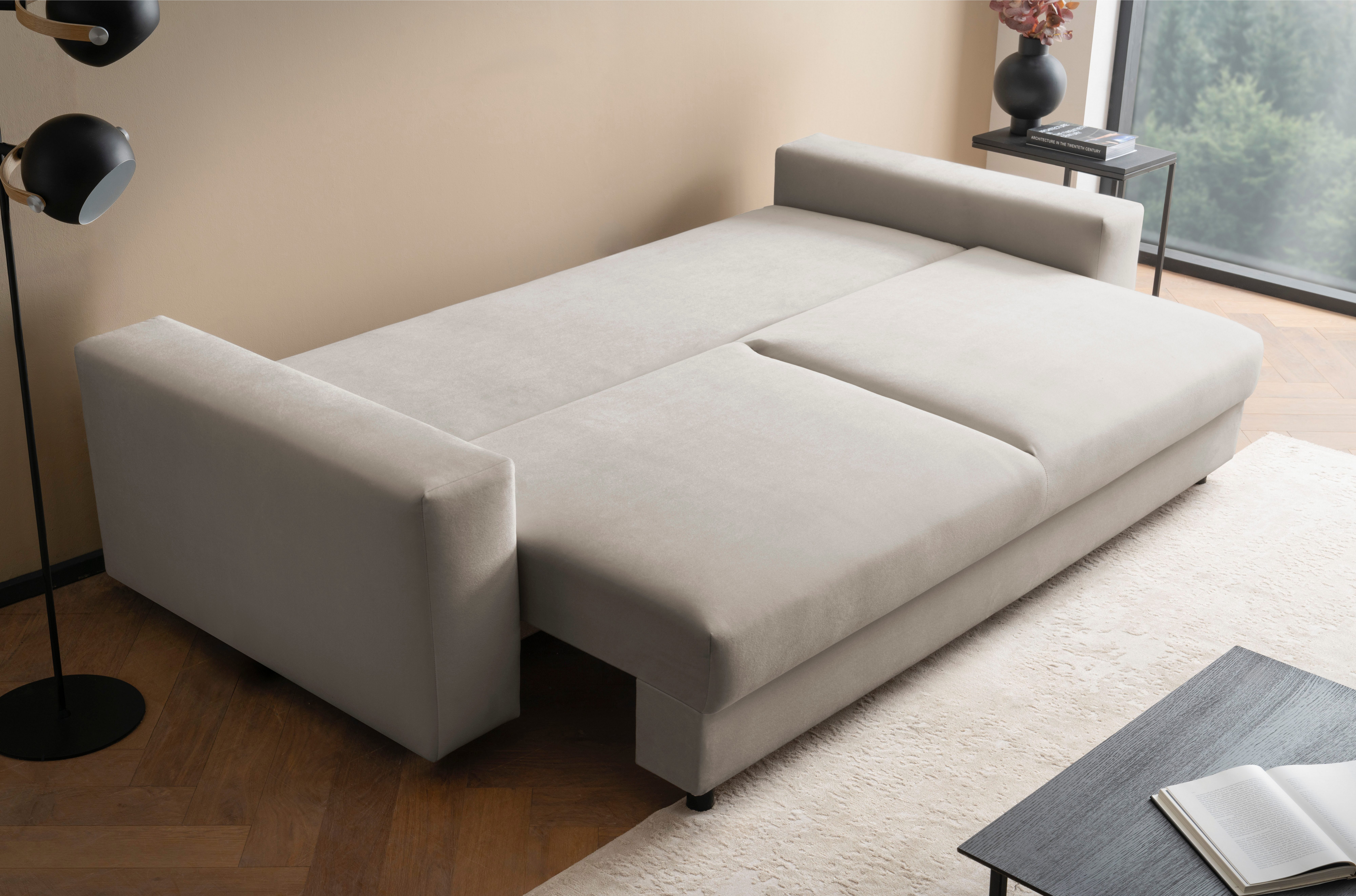 LeGer Home by Lena Gercke Slaapbank Imoga, kussen met slaapfunctie, 3-zits bank, bank met bedlade in moderne kleuren en stoffen, bedfunctie, ligoppervlak: 200x150 cm