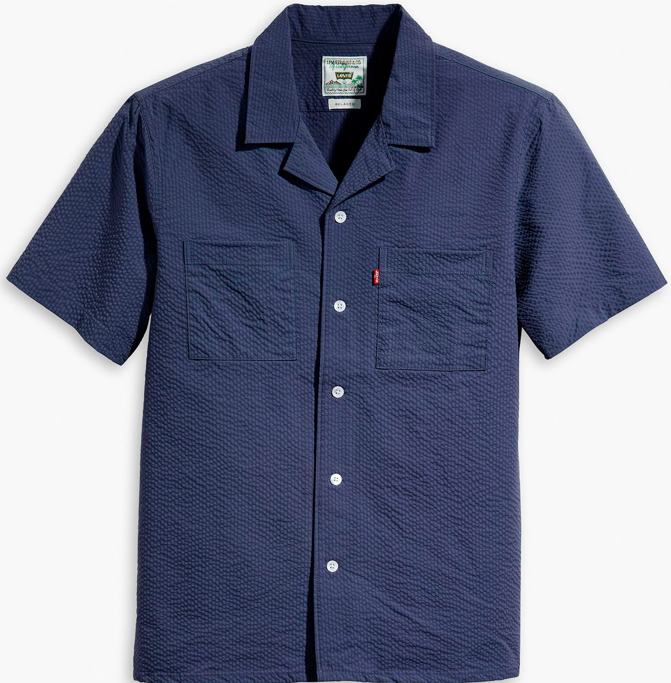 Levi's® Overhemd met korte mouwen THE STANDARD CAMP SHIRT BLUES