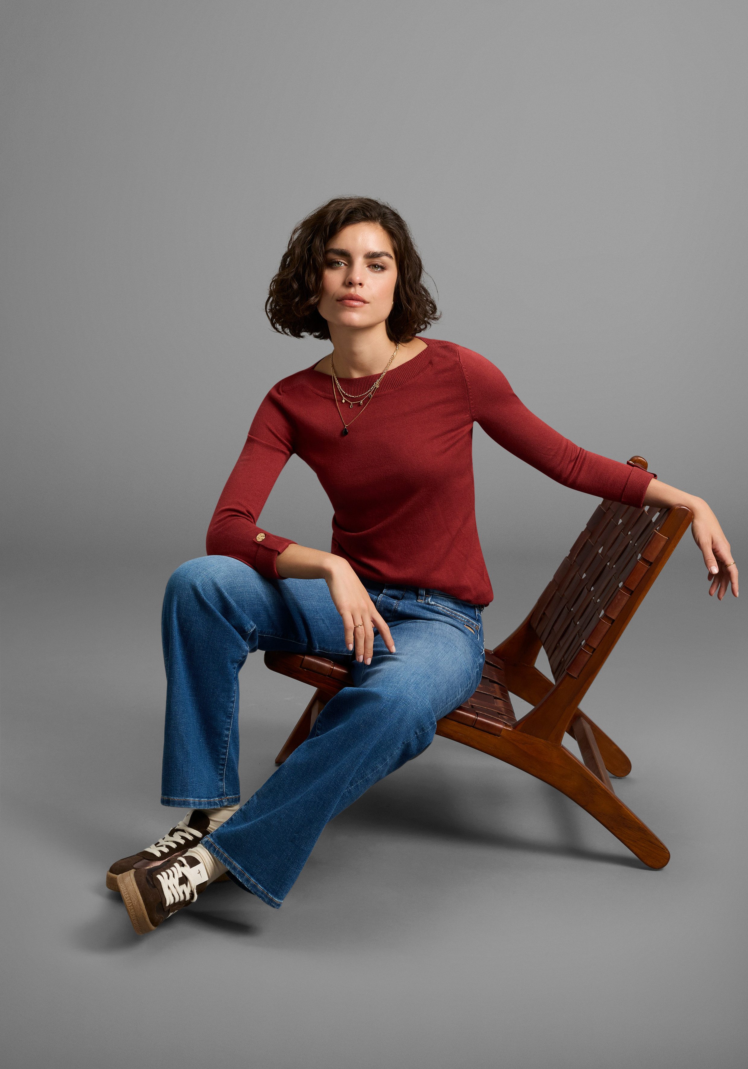 Laura Scott Trui met 3/4 mouwen