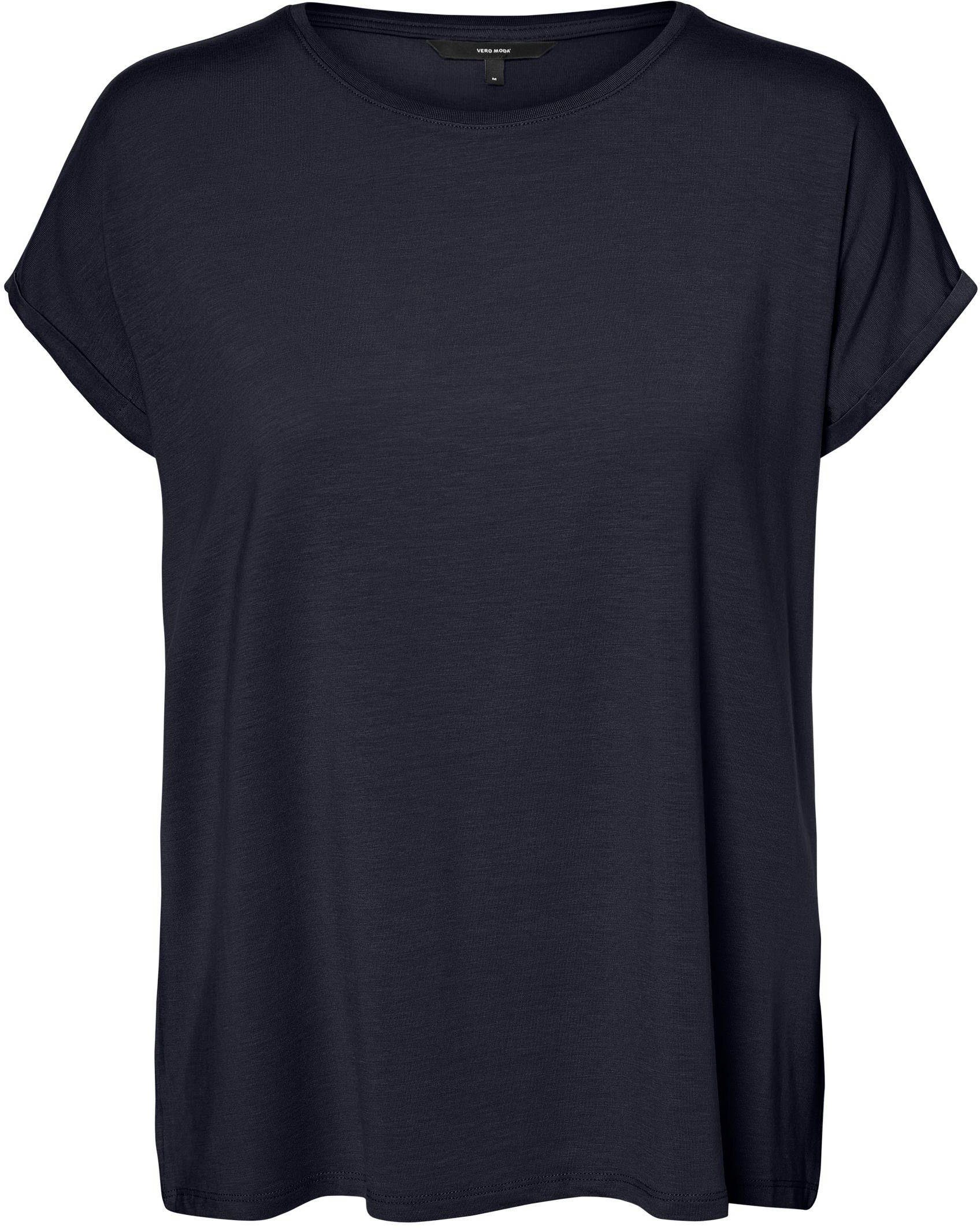 Vero Moda Shirt met ronde hals VMAVA PLAIN SS TOP GAJRS NOOS