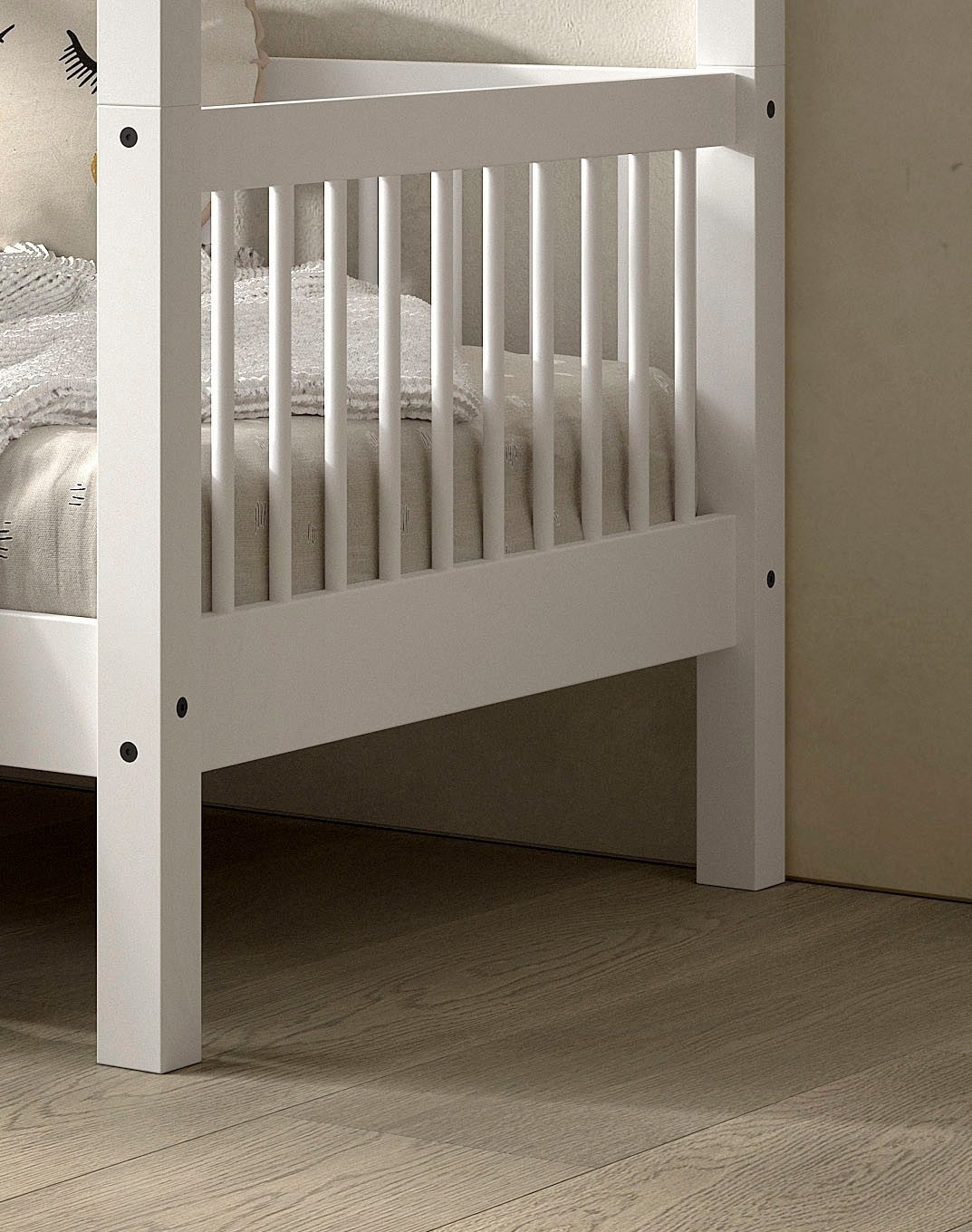 Home affaire Huisbed met lf 90x200 cm, optioneel met of zonder bedlade, beuken wit