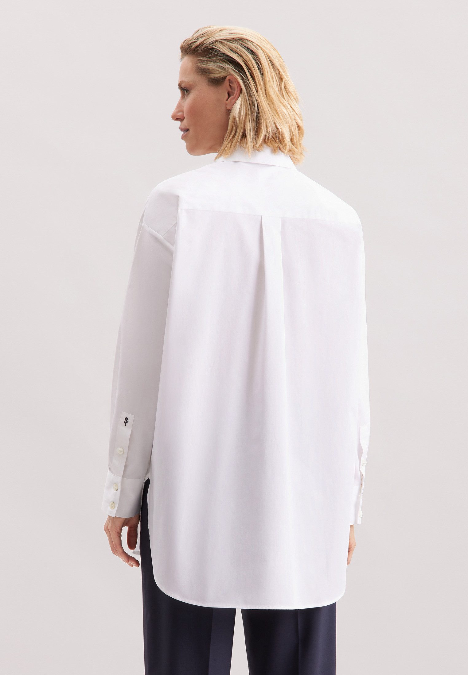 seidensticker Lange blouse 1/1 kraag uni