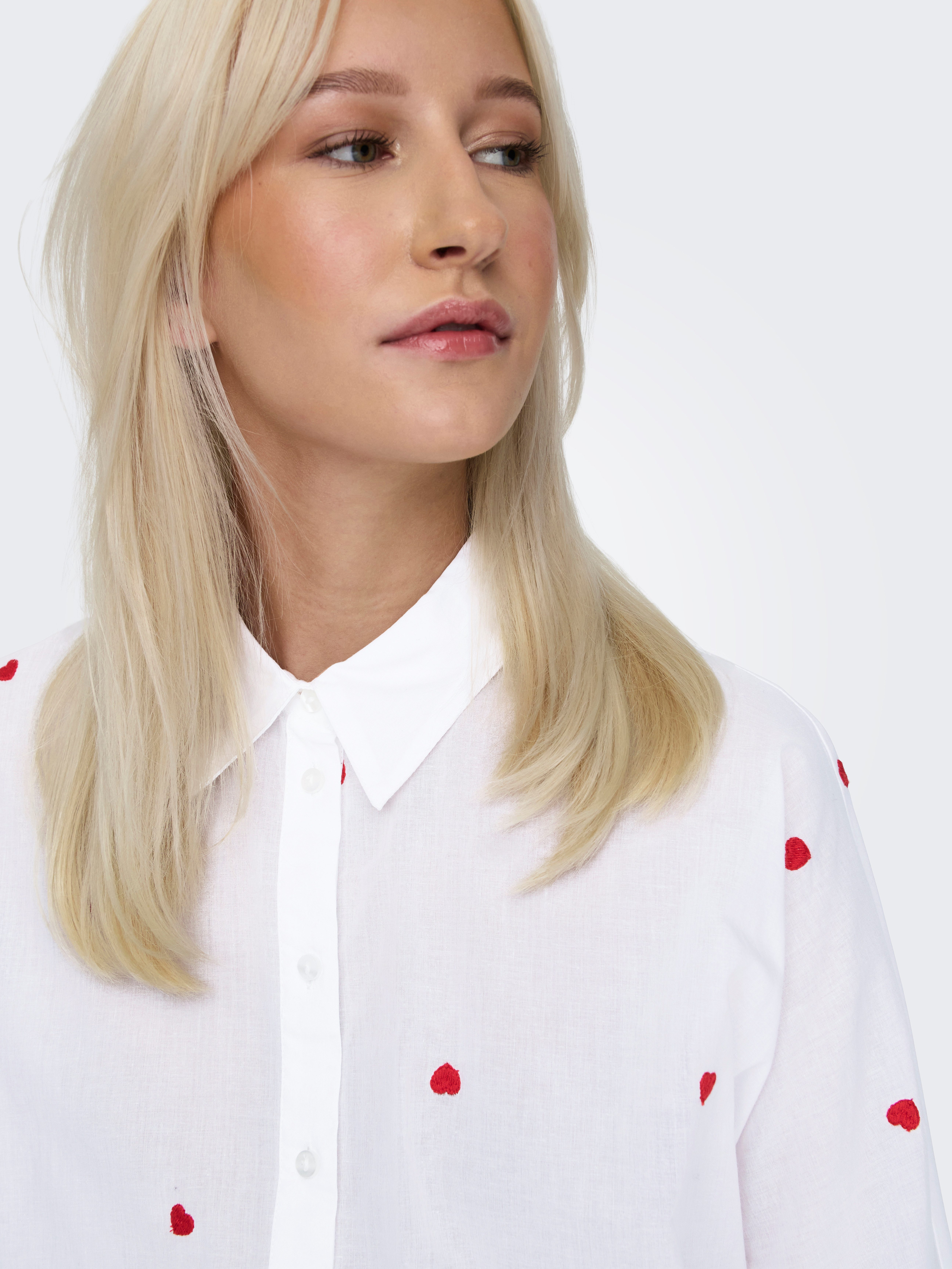 Only Overhemdblouse ONLNEW LINA GRACE LS EMB SHIRT NOOS WVN