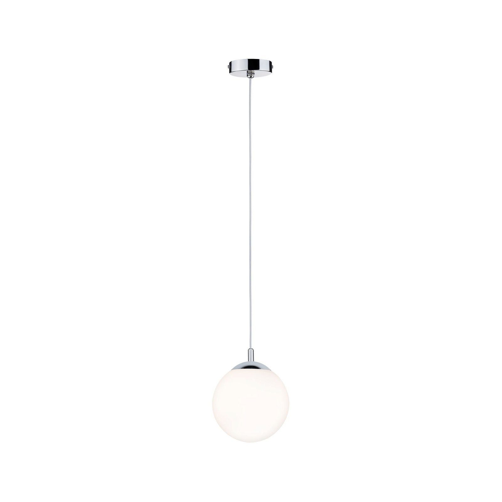 Paulmann Hanglamp Globe IP44 E27 max. 20W Satin, Chroom dimbaar (1 stuk)