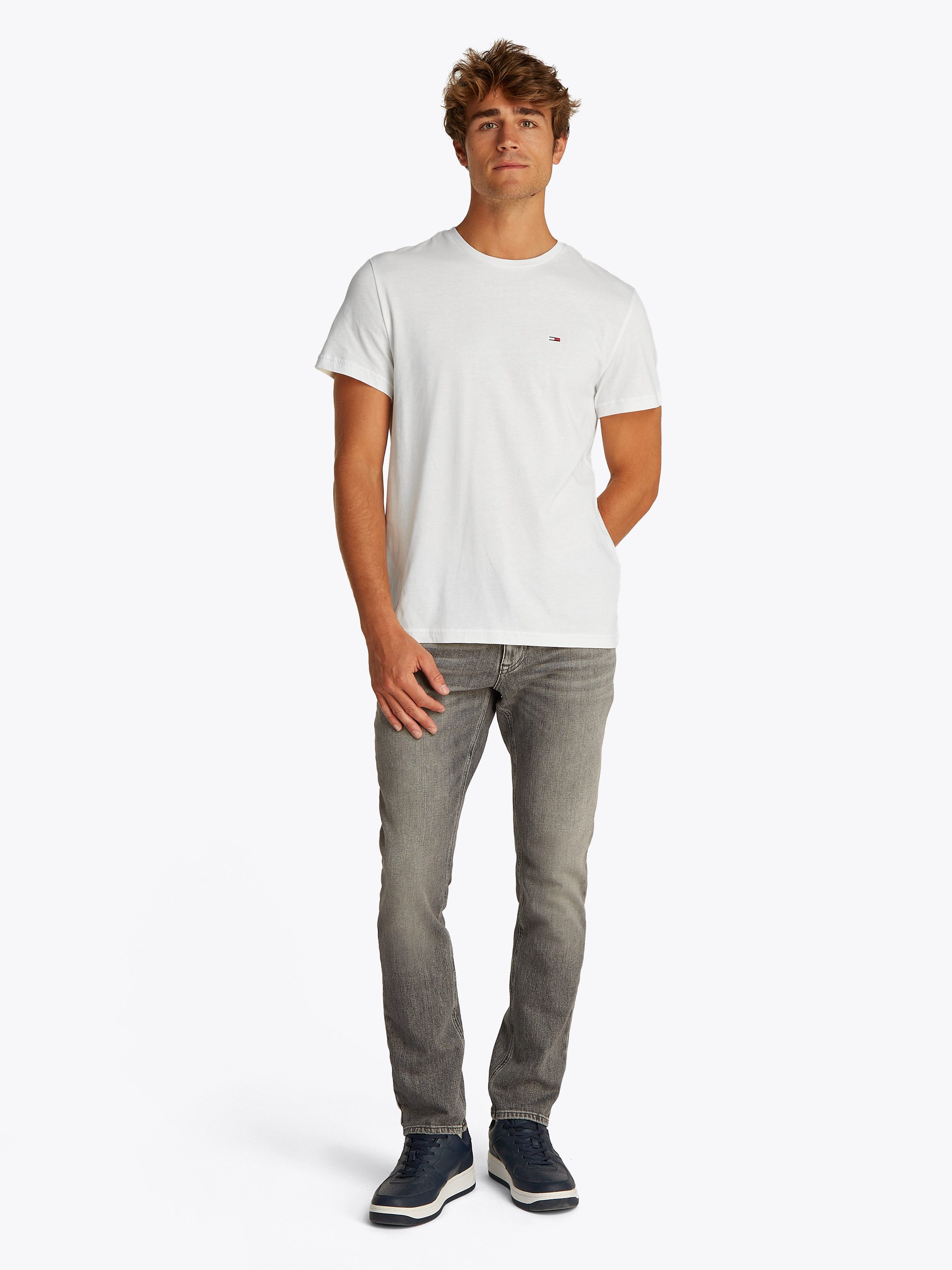 TOMMY JEANS Shirt met korte mouwen TJM SLIM 2PACK MIX TEE EXT (Set van 2)
