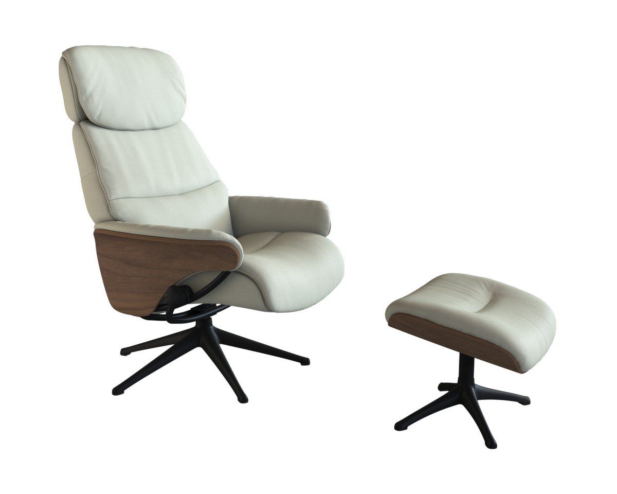 FLEXLUX Relaxfauteuil Aarhus, functionele stoel, gestoffeerde stoel, armleuningen, TV-fauteuil