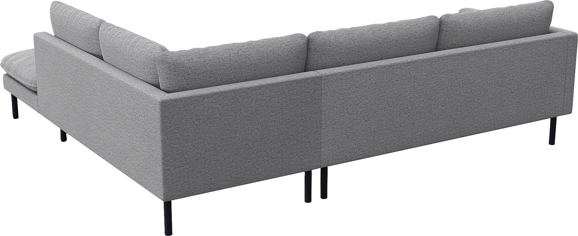 FLEXLUX Hoekbank Bolzano designbank, comfortabel door koudschuim in de zitting, L-vorm