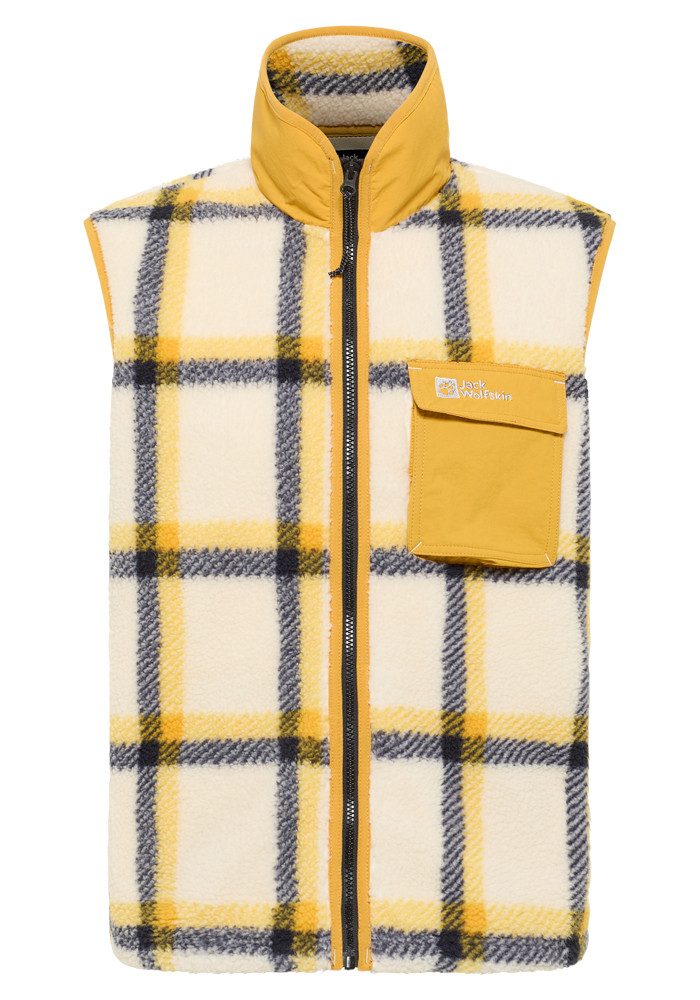 Jack Wolfskin Mouwloos fleecevest FELSLICHT CHECK VEST M