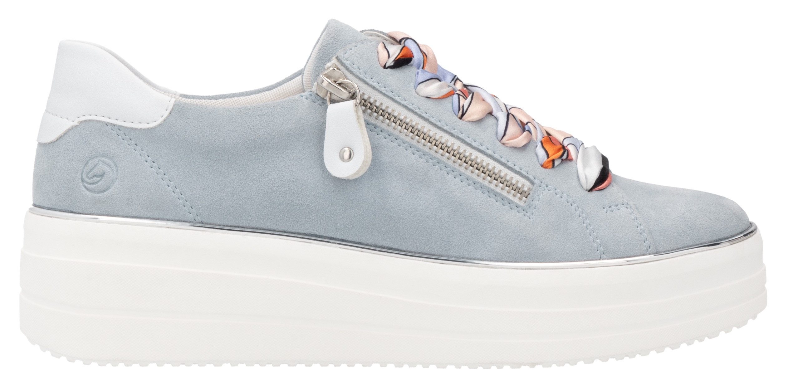 Remonte Plateausneakers , vrijetijdsschoen, lage schoen, veterschoen met zijrits