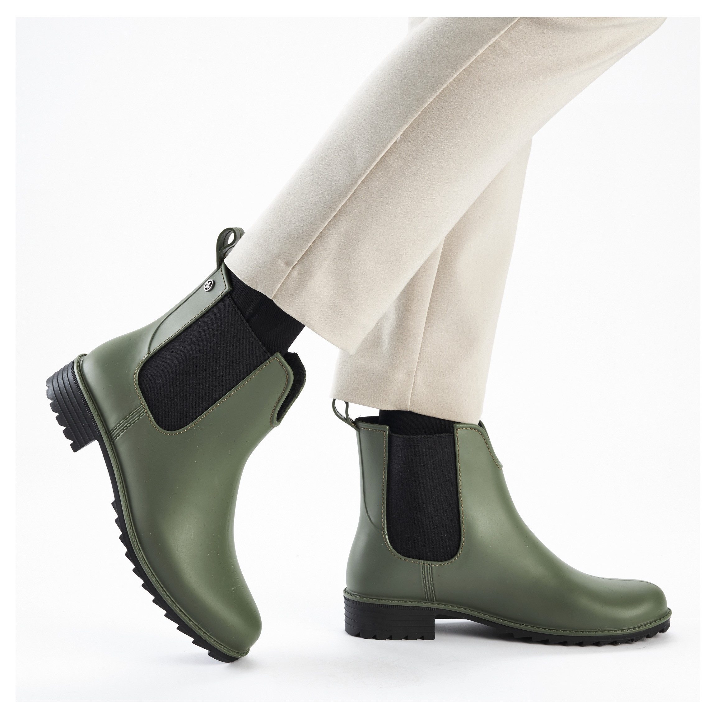 Rieker Chelsea-boots gumm enkellaarsjes, instaplaarzen, blokhak, om in te stappen