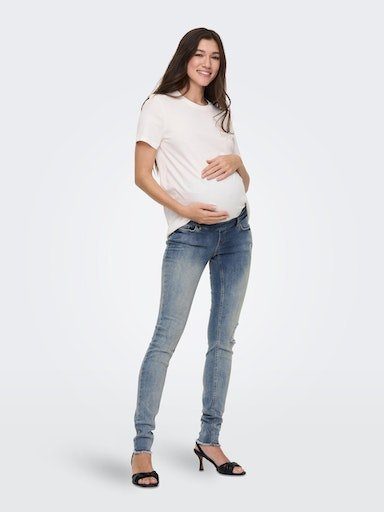 ONLY MATERNITY Zwangerschapsjeans OLMBLUSH MID SK ANK RW DNM NOOS