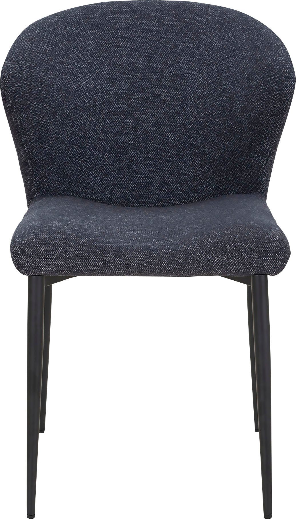 SalesFever Eetkamerstoel Dallas set van 2 met metalen frame, b 63, h 87, d 56 cm (set, 2 stuks)