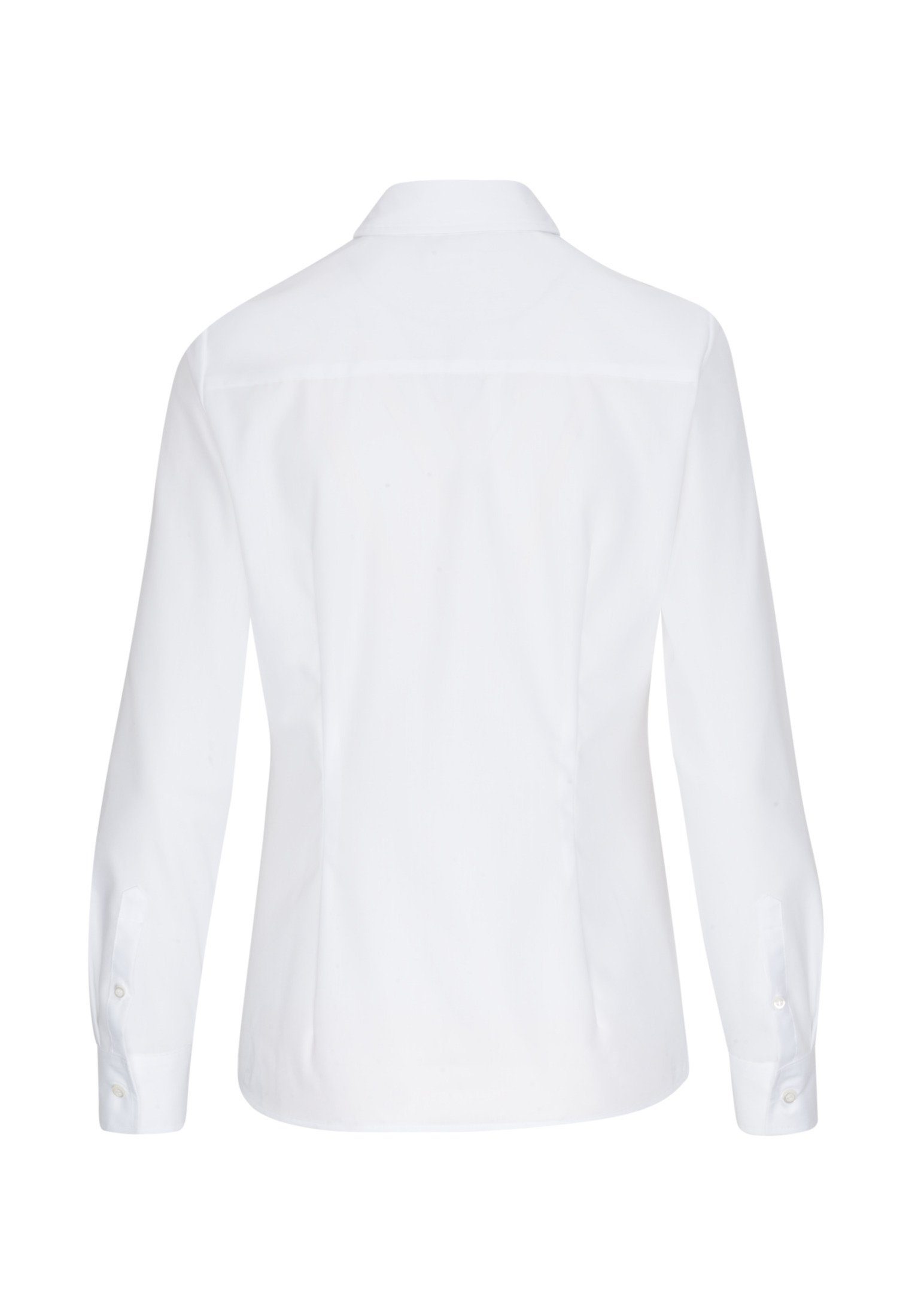 seidensticker Overhemdblouse Zwarte roos Lange mouwen kraag uni