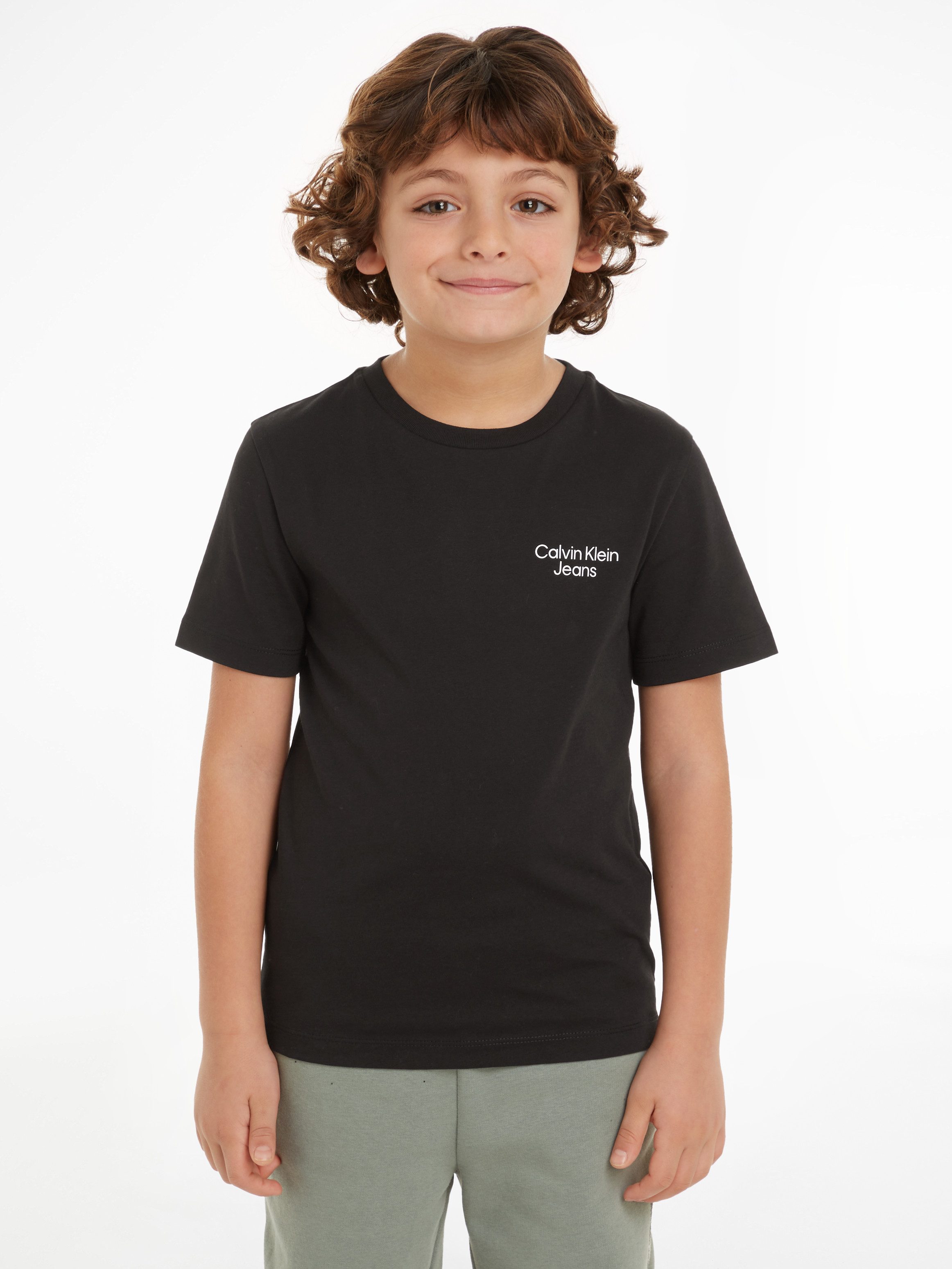 Calvin Klein T-shirt CKJ STACK LOGO T-SHIRT voor kinderen tot 16 jaar