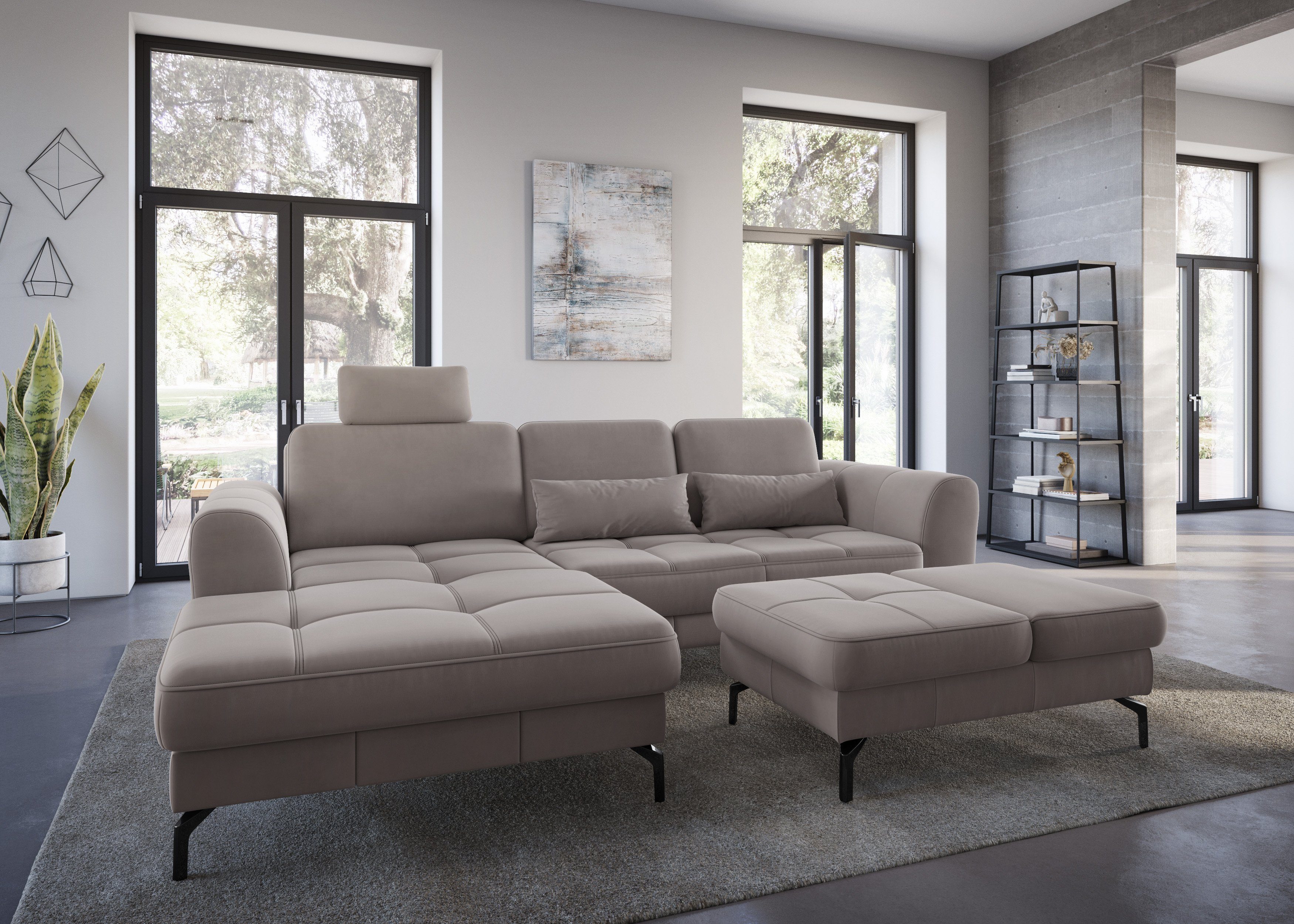 sit&more Hocker Bendigo met inklapfunctie, bodemvrijheid 15 cm, naar keuze in 2 pootkleuren