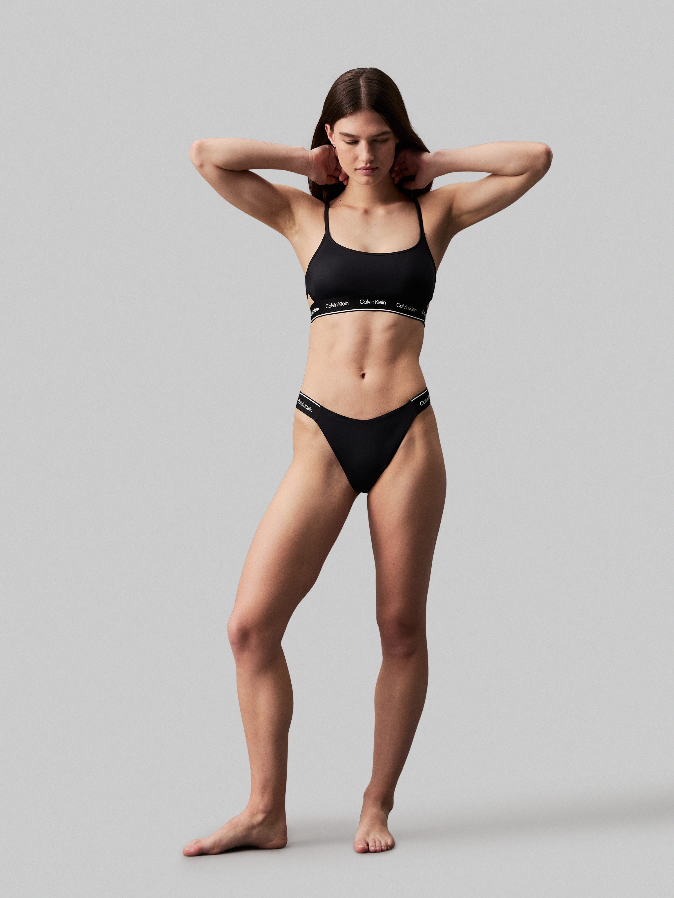 Calvin Klein Swimwear Bandeau-bikinitop BRALETTE-RP met uitsparingen aan de zijkant