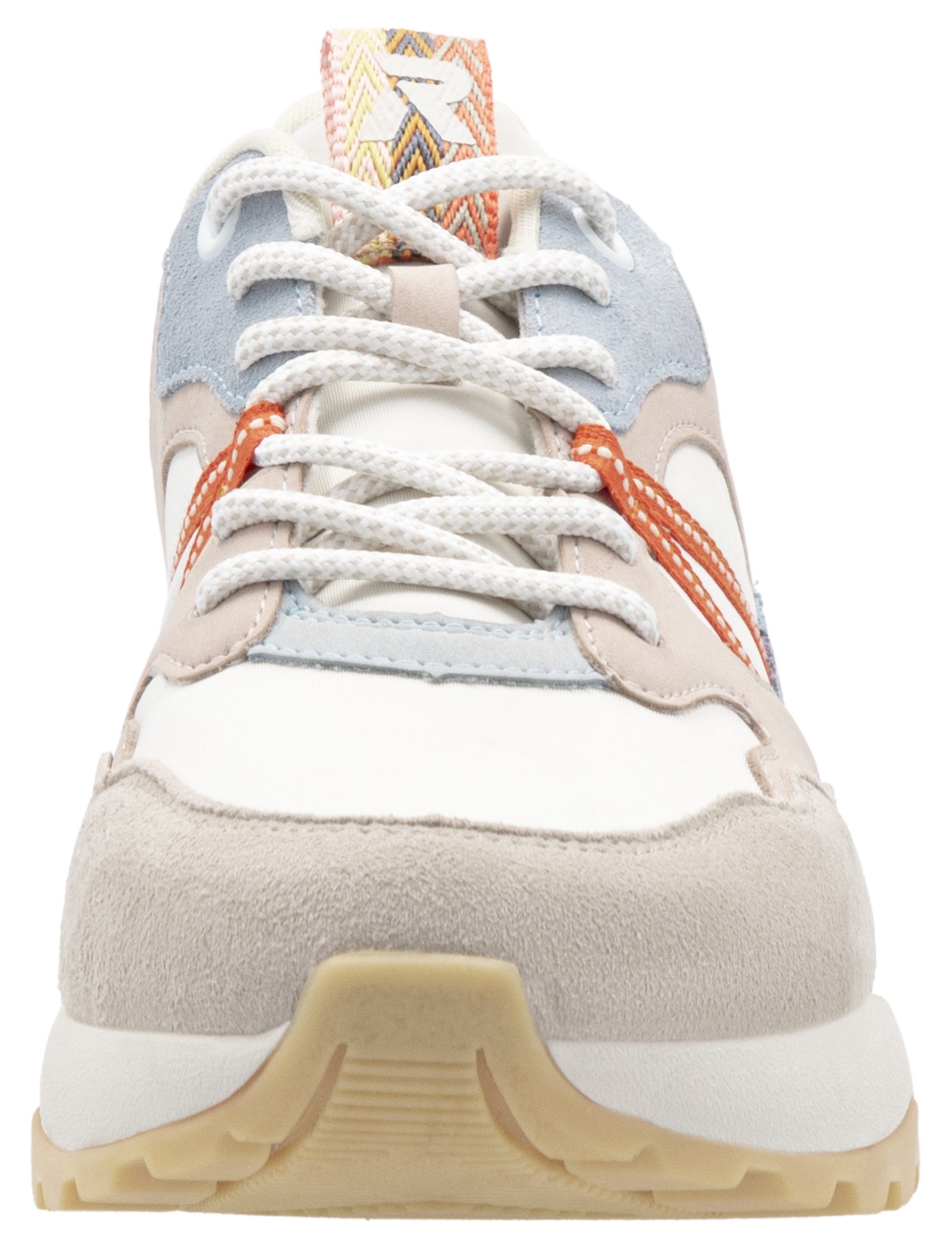 RIEKER Sport Sneakers met sleehak Bel Air vrijetijdsschoen, lage schoen, veterschoen met uitneembaar voetbed