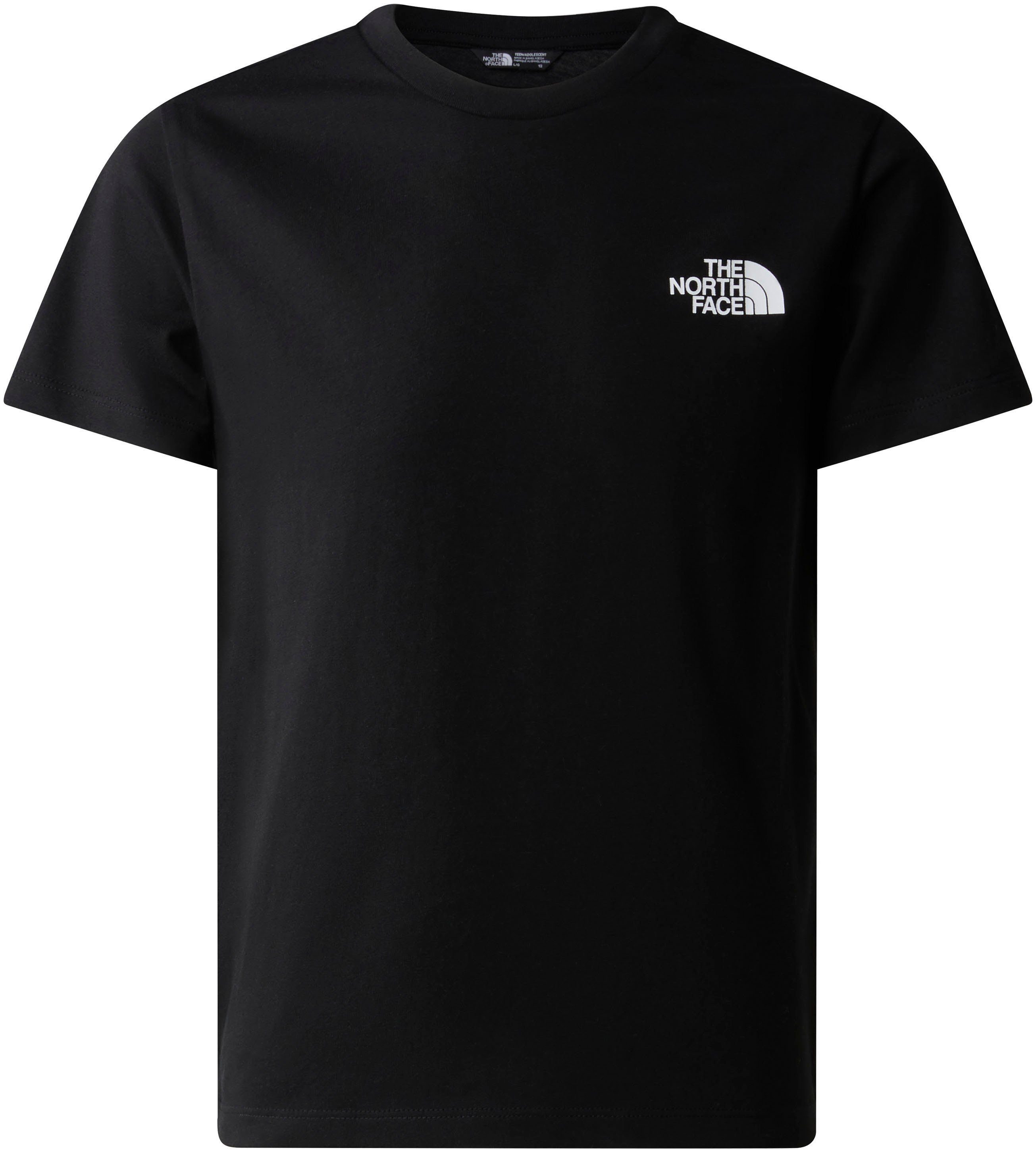 The North Face T-shirt Simple Dome zwart Katoen Ronde hals 134 140