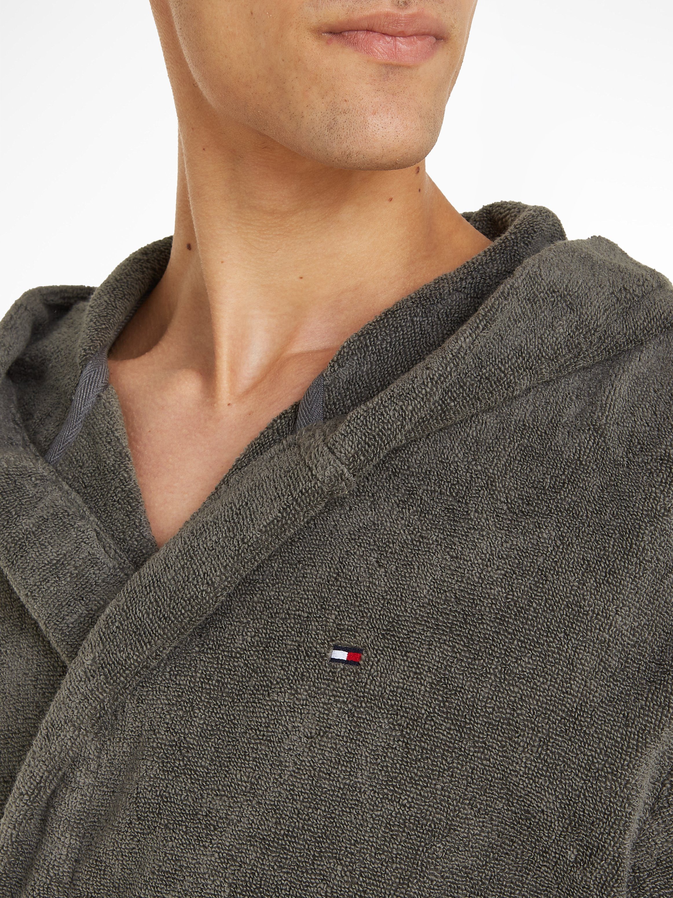Tommy Hilfiger Underwear Badjas met opgestikte zakken (set, Met een bindceintuur)