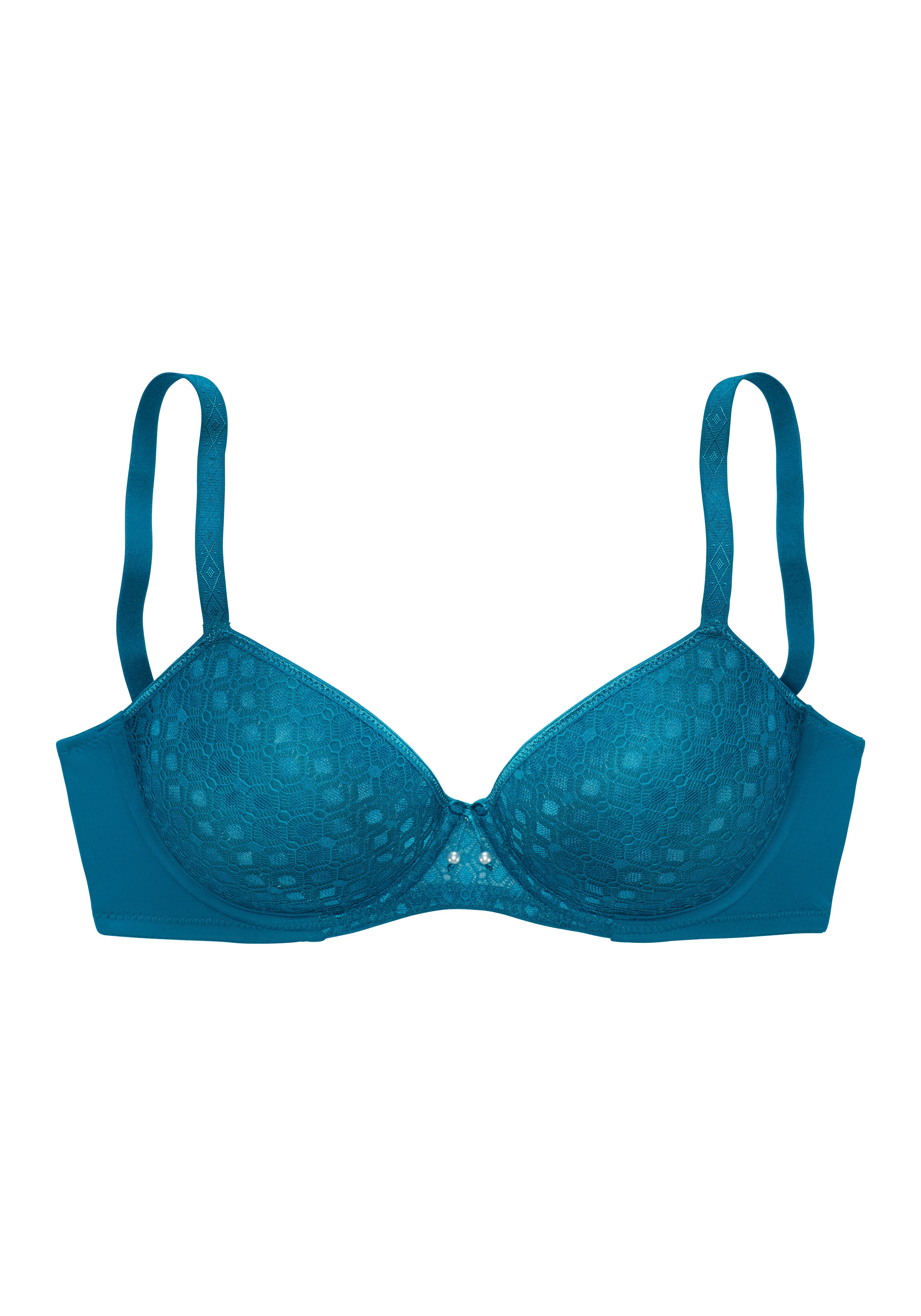 Lascana Bh met steuncups met kant over naadloze cups, op de modellerende beugel, dessous
