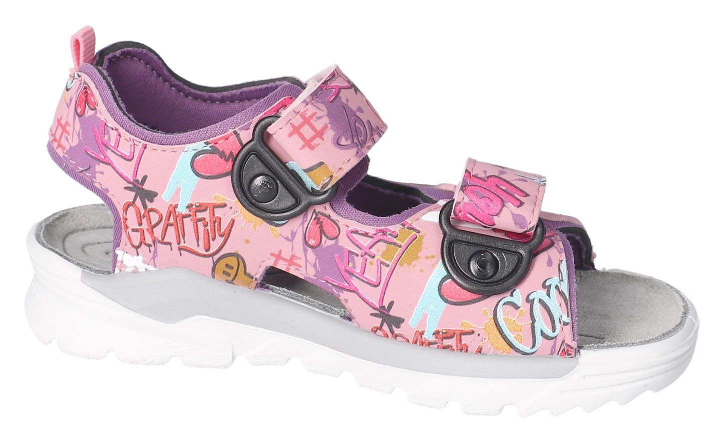Ricosta Sandalen WAVE WMS: middel , zomerschoen, klittenbandschoen, sandaal, met coole print