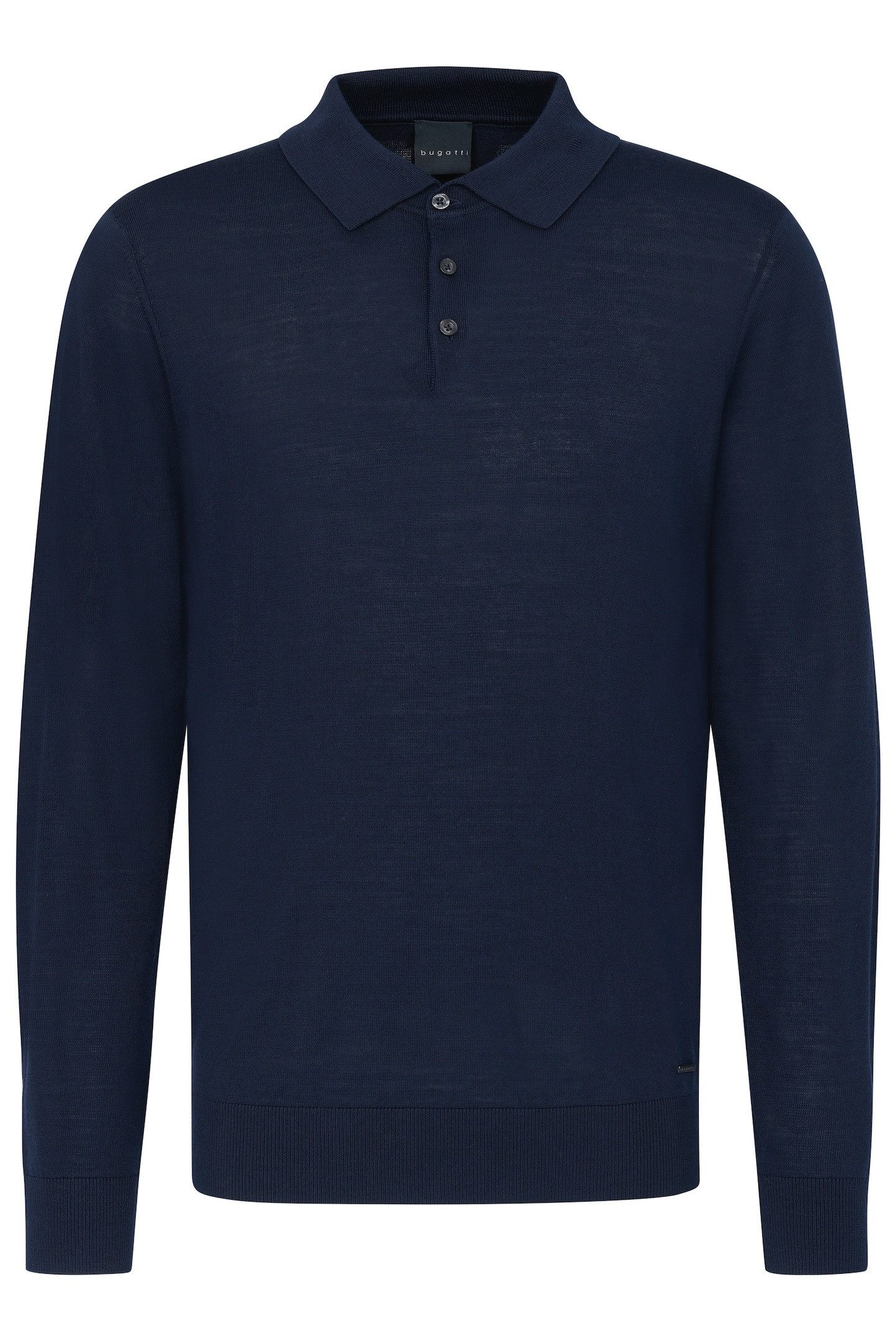Bugatti Poloshirt met lange mouwen in een moderne look