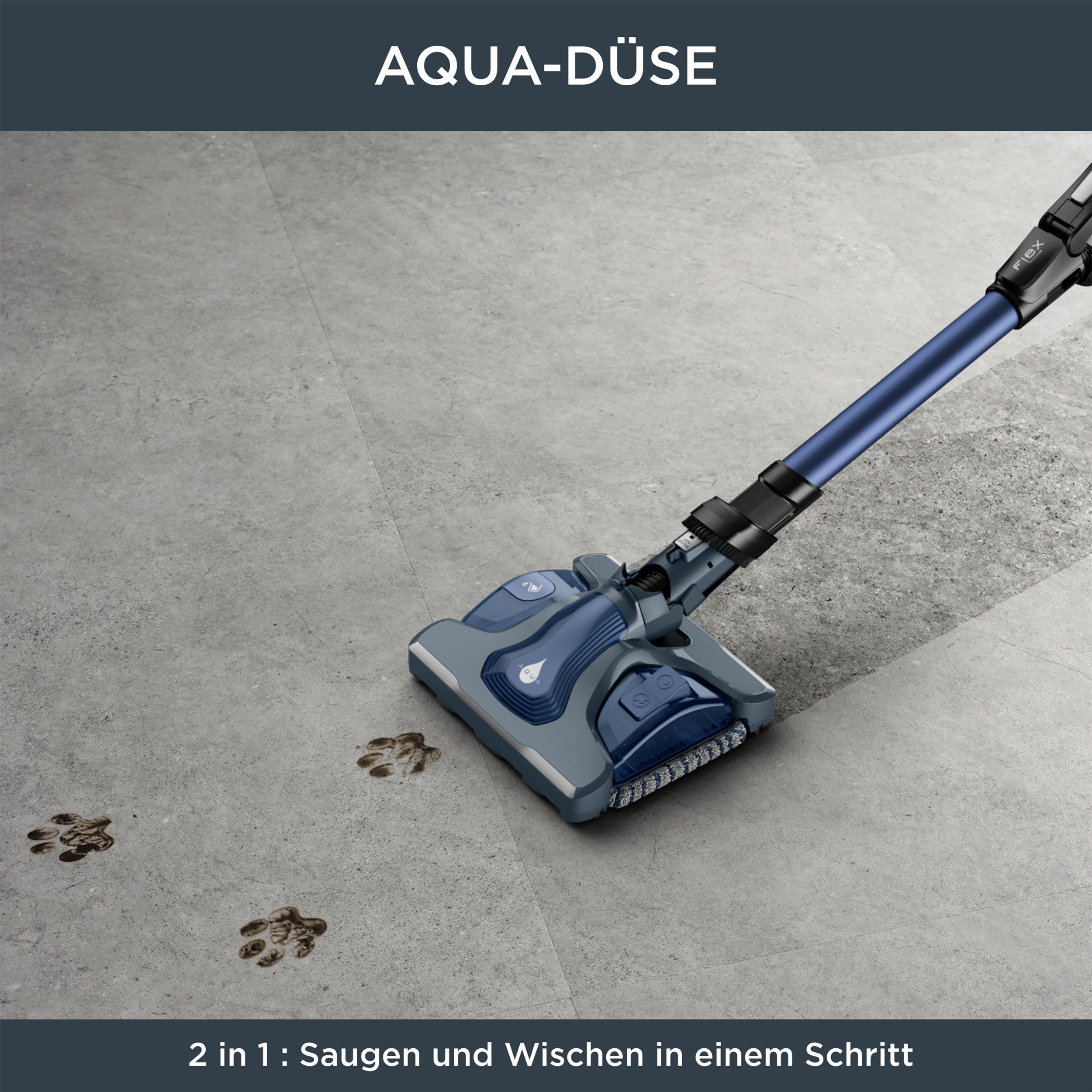 Rowenta Accu-kruimeldief en -stofzuiger RH99C0 X-Force Flex 14.60 Aqua krachtig, aqua zuigmond, hoge inhoud, flex-gewricht