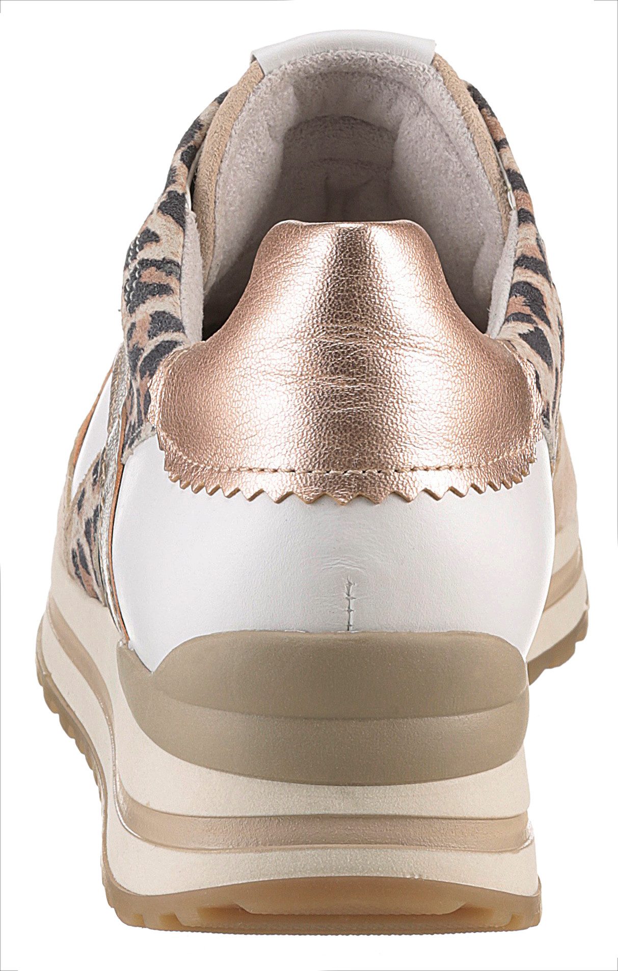 Gabor Plateausneakers Turijn , vrijetijdsschoen, lage schoen, veterschoen, comfortabele breedte h (=zeer breed)