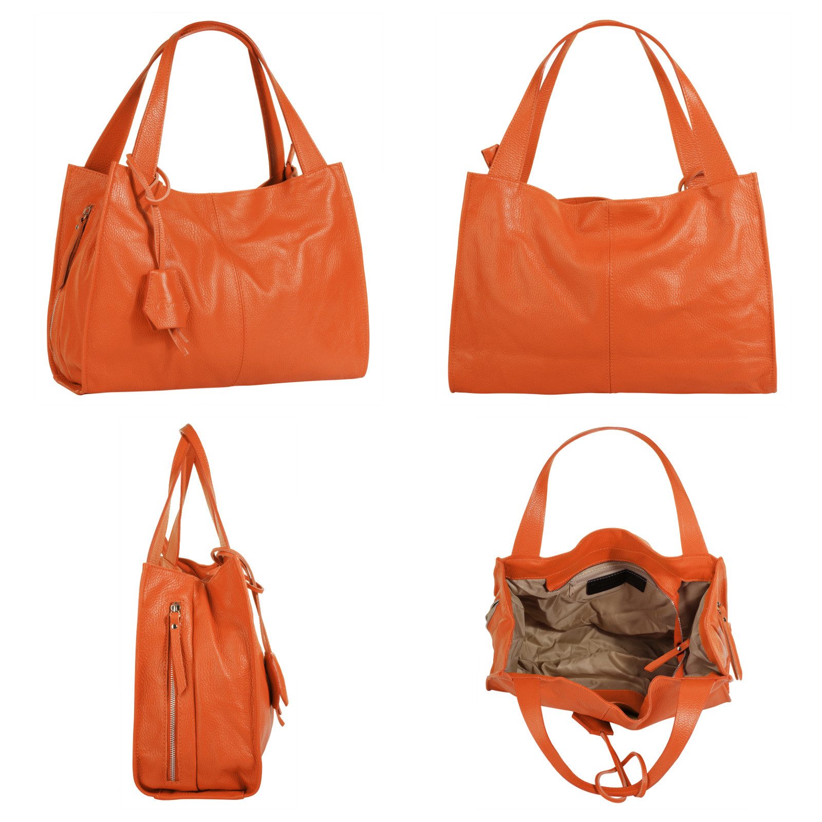 Cluty Shopper echt leer, made in italy