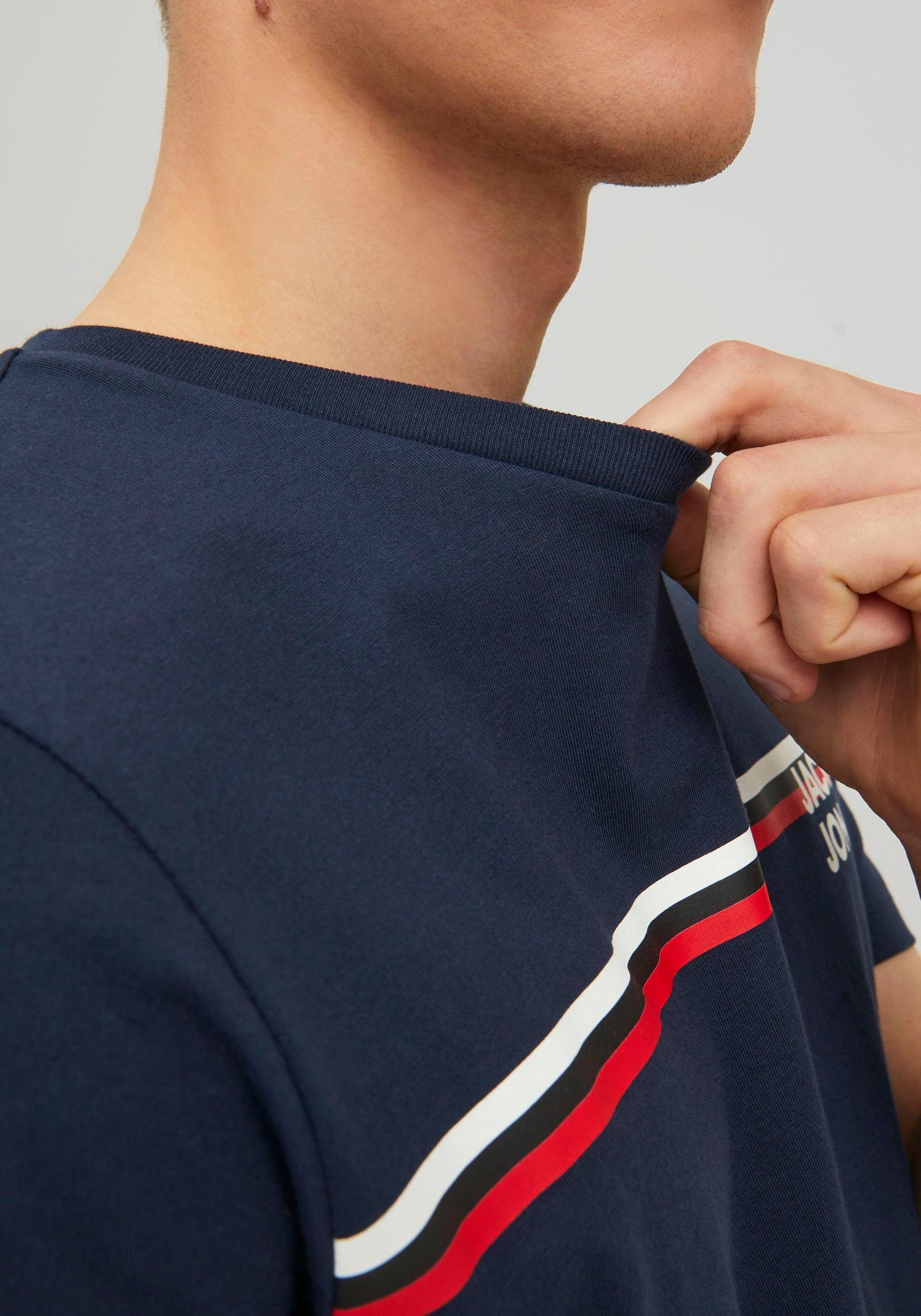 Jack & Jones Shirt met korte mouwen JJ JJATLAS TEE SS CREW NECK