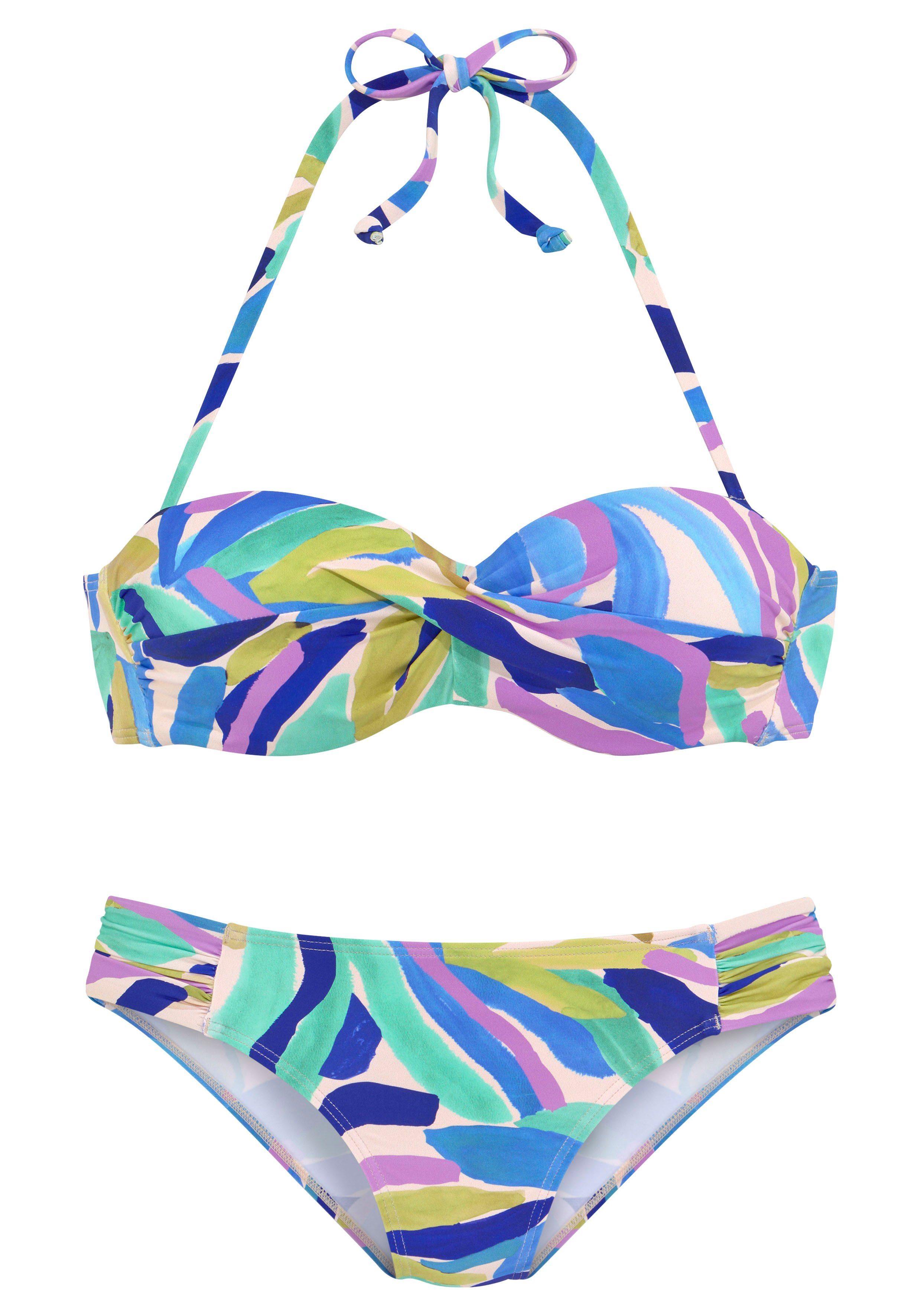 s.Oliver RED LABEL Beachwear Beugelbikini in bandeaumodel in modieus design