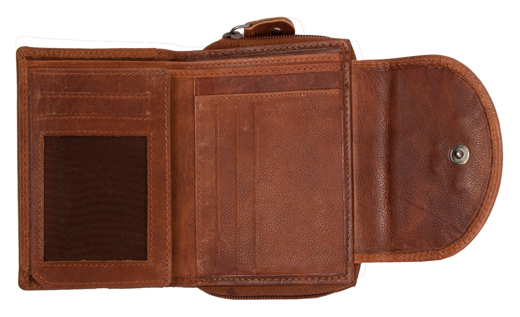 MUSTANG Portemonnee Udine leather wallet top opening