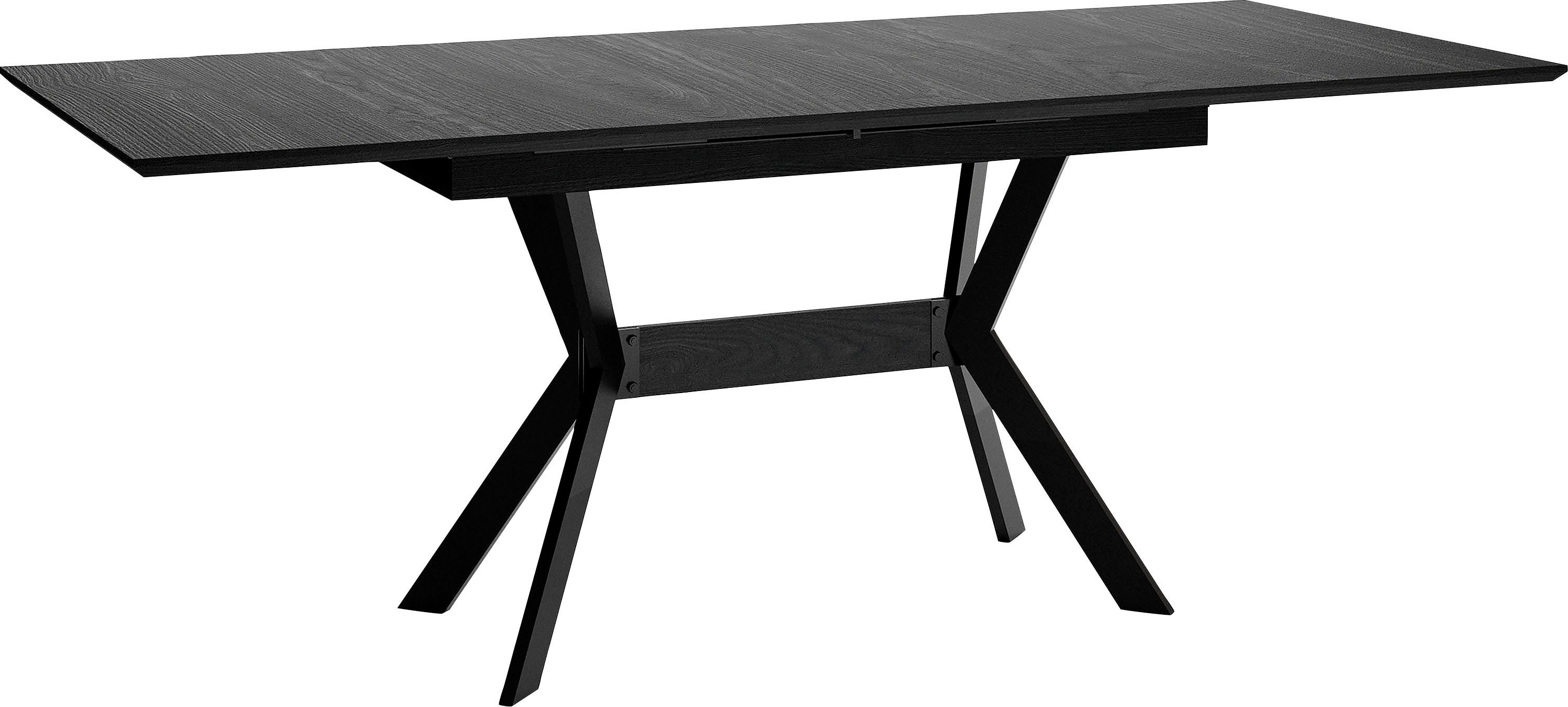 byLIVING Eettafel Bremen uittrekbaar met binnenin geplaatst inlegblad, 160 op 200 cm