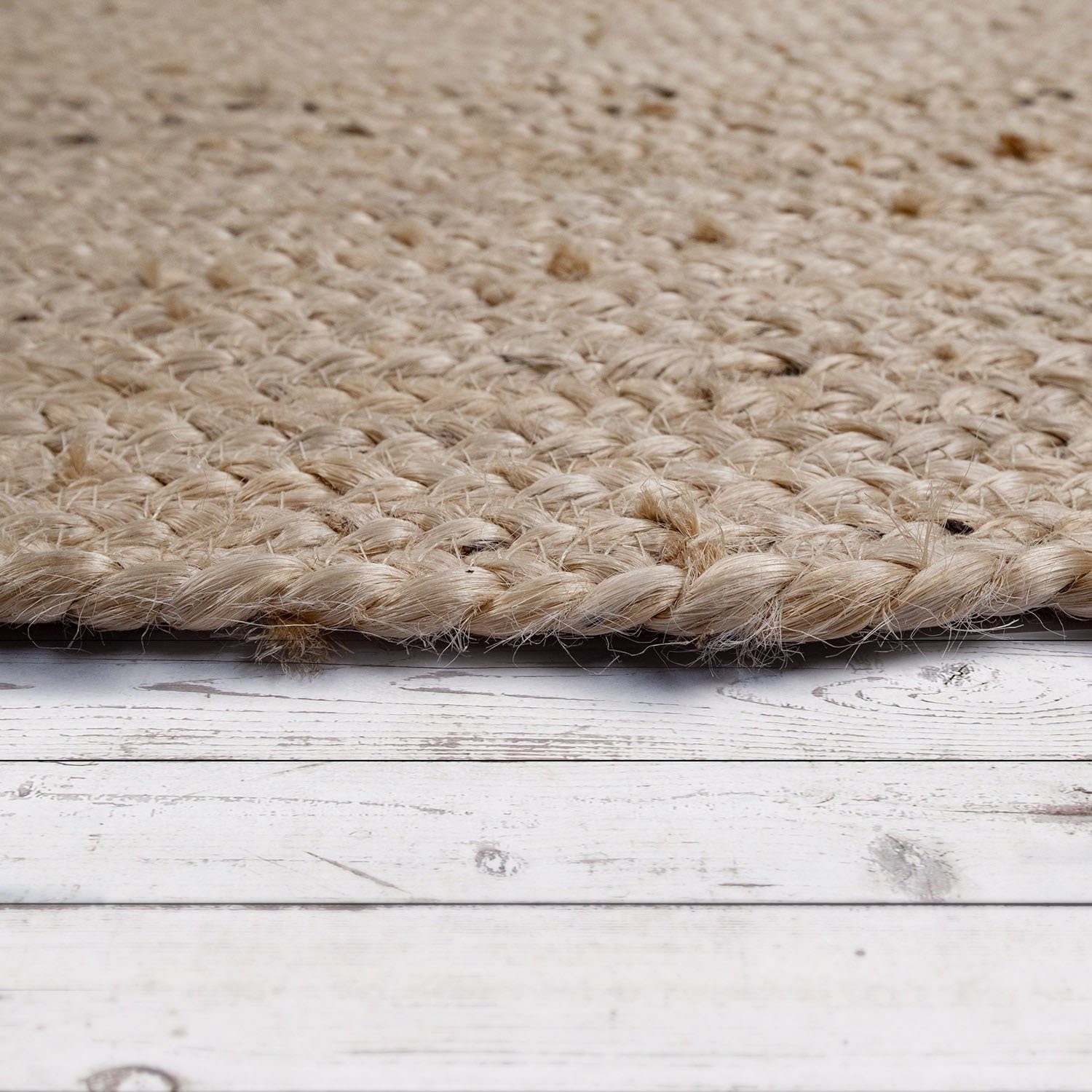 Paco Home Vloerkleed Viborg 595 Jute, modern, boho, met de hand gemaakt vloerkleed van natuurmateriaal