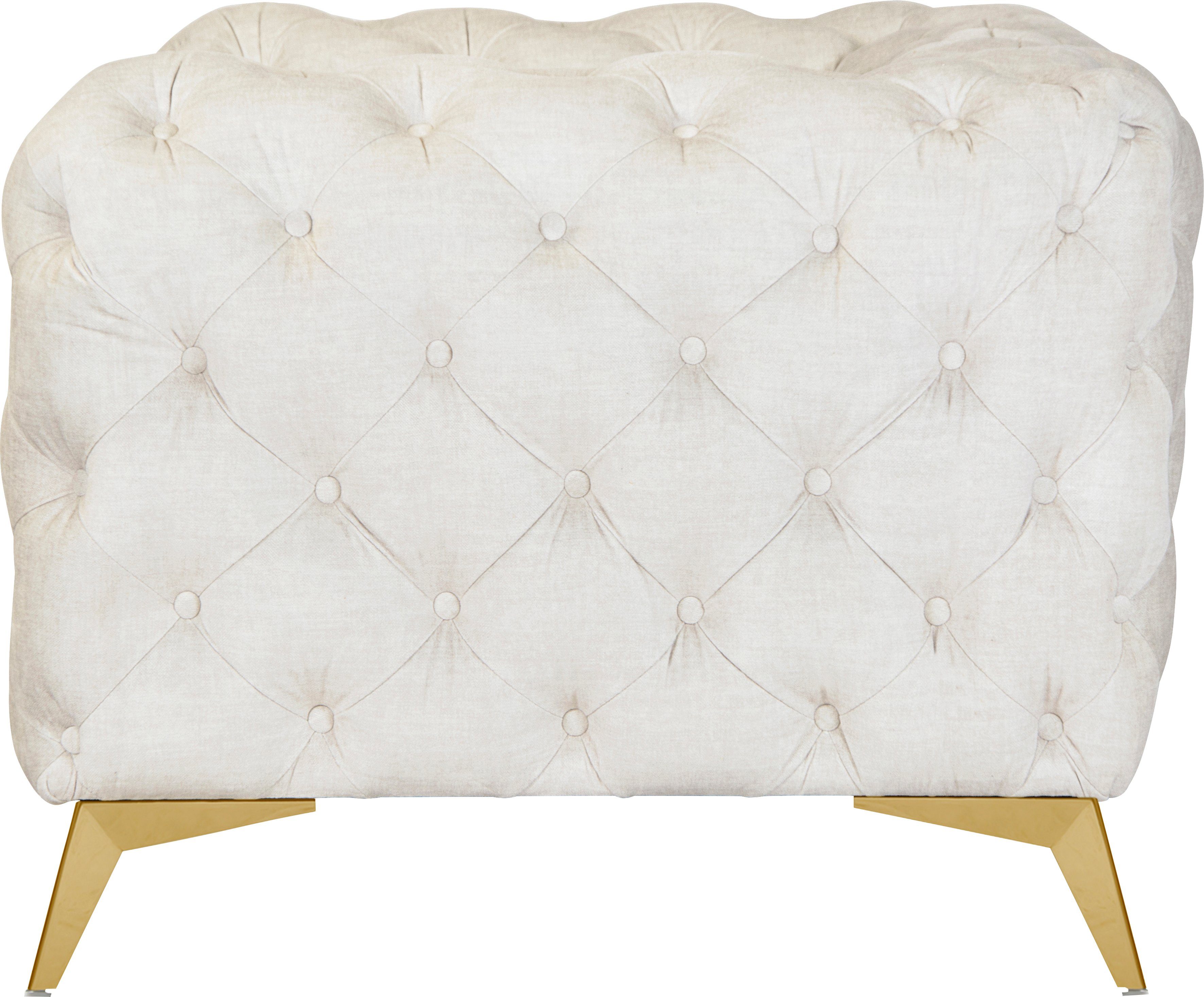 Leonique Chesterfield-fauteuil Glynis Fauteuil luxueuze capitonnage, moderne chesterfield look, kleur van de poten ter keuze