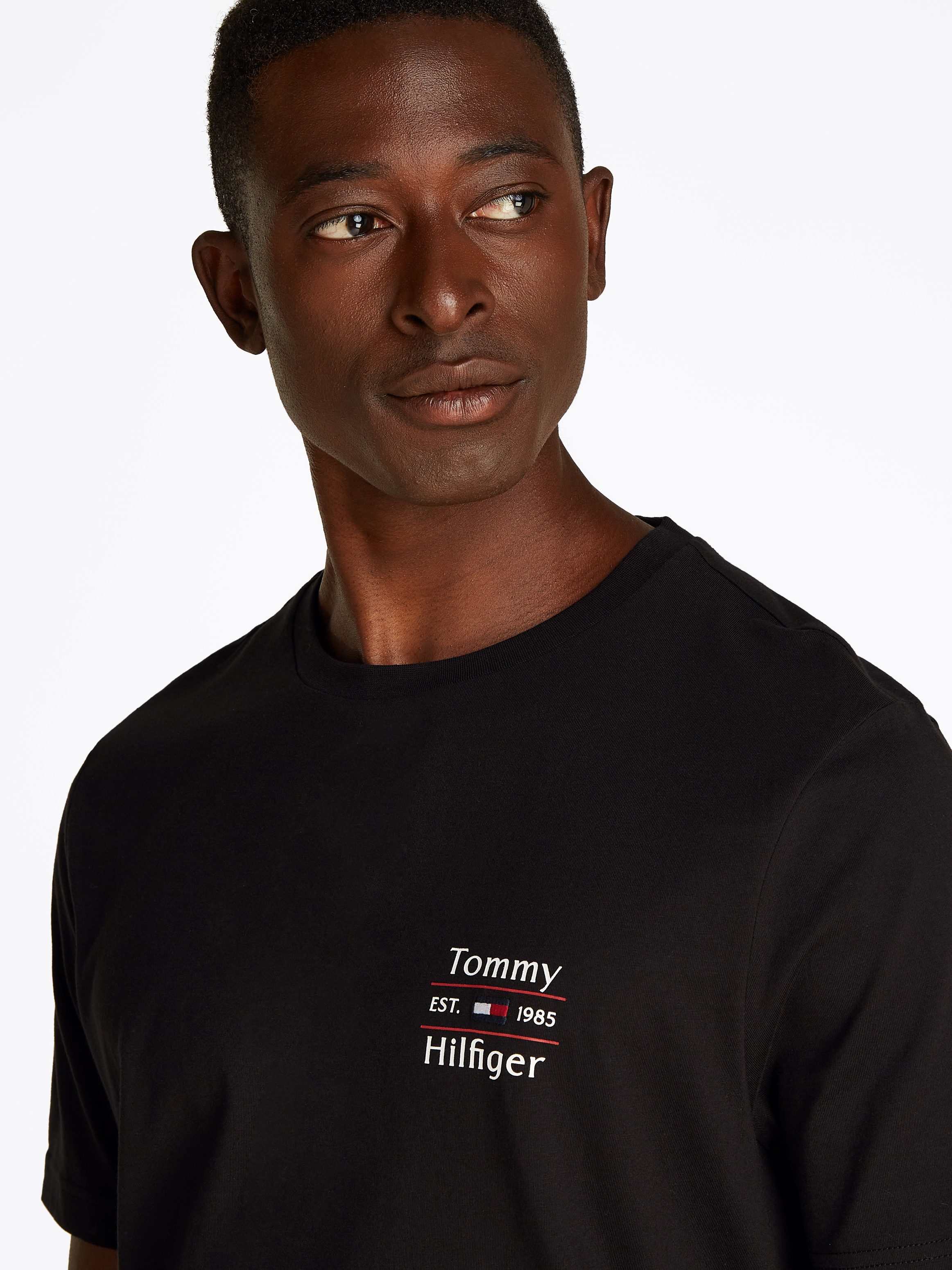 Tommy Hilfiger Shirt met ronde hals HILFIGER STACK TEE