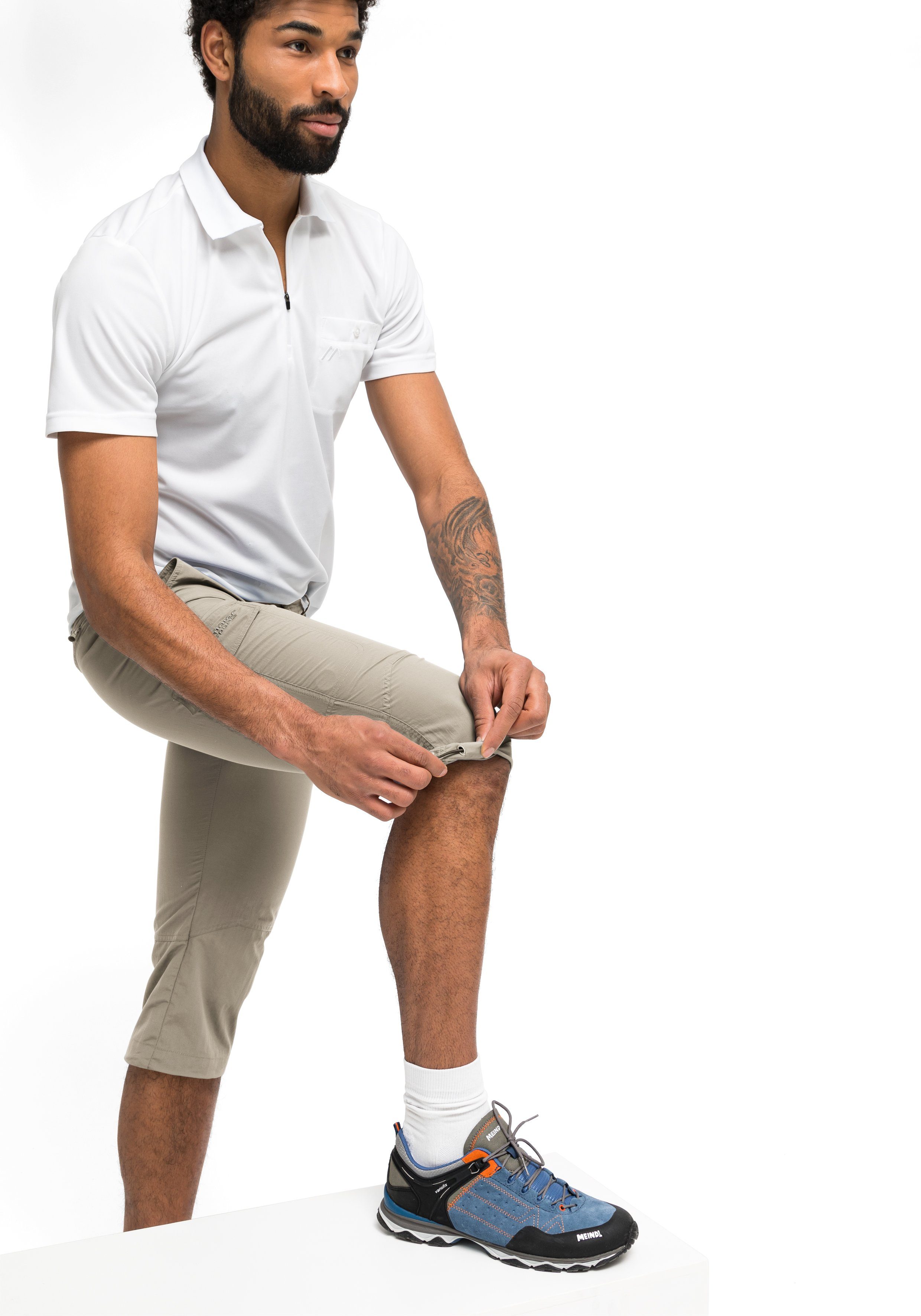 Maier Sports Capribroek Jens Veelzijdige functionele broek, perfect voor wandelen en vrije tijd