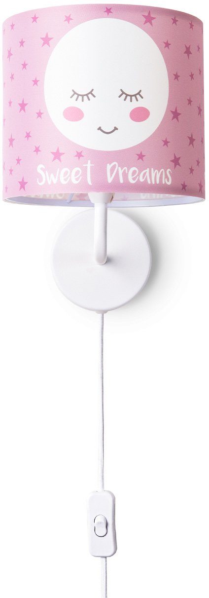 Paco Home Wandlamp Aleyna 103 Kinderlamp babykamer kinderkamer âˆ…18cm maan kabel 3m E14