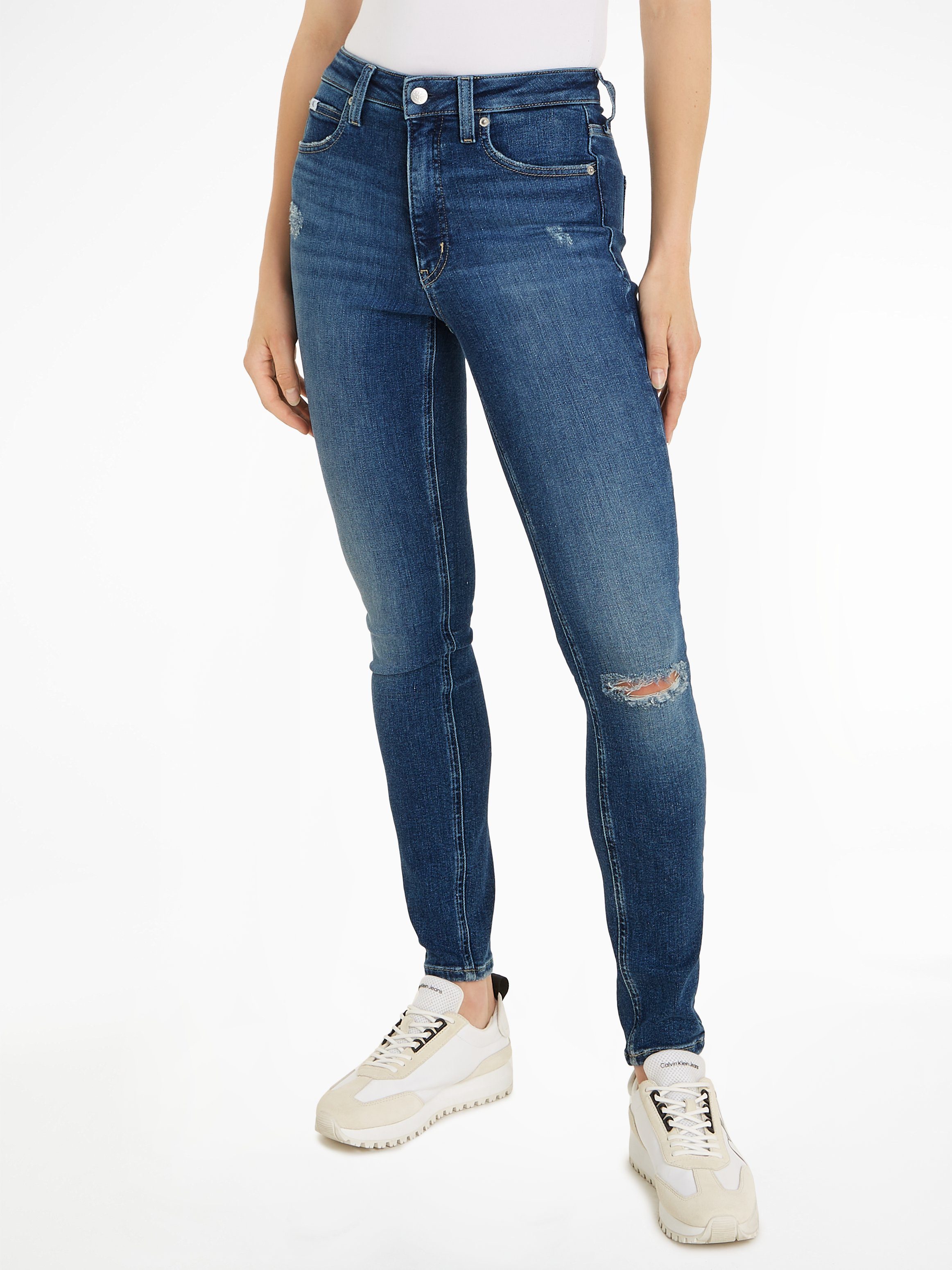 Calvin Klein Skinny fit jeans High rise skinny in een klassiek 5-pocketsmodel