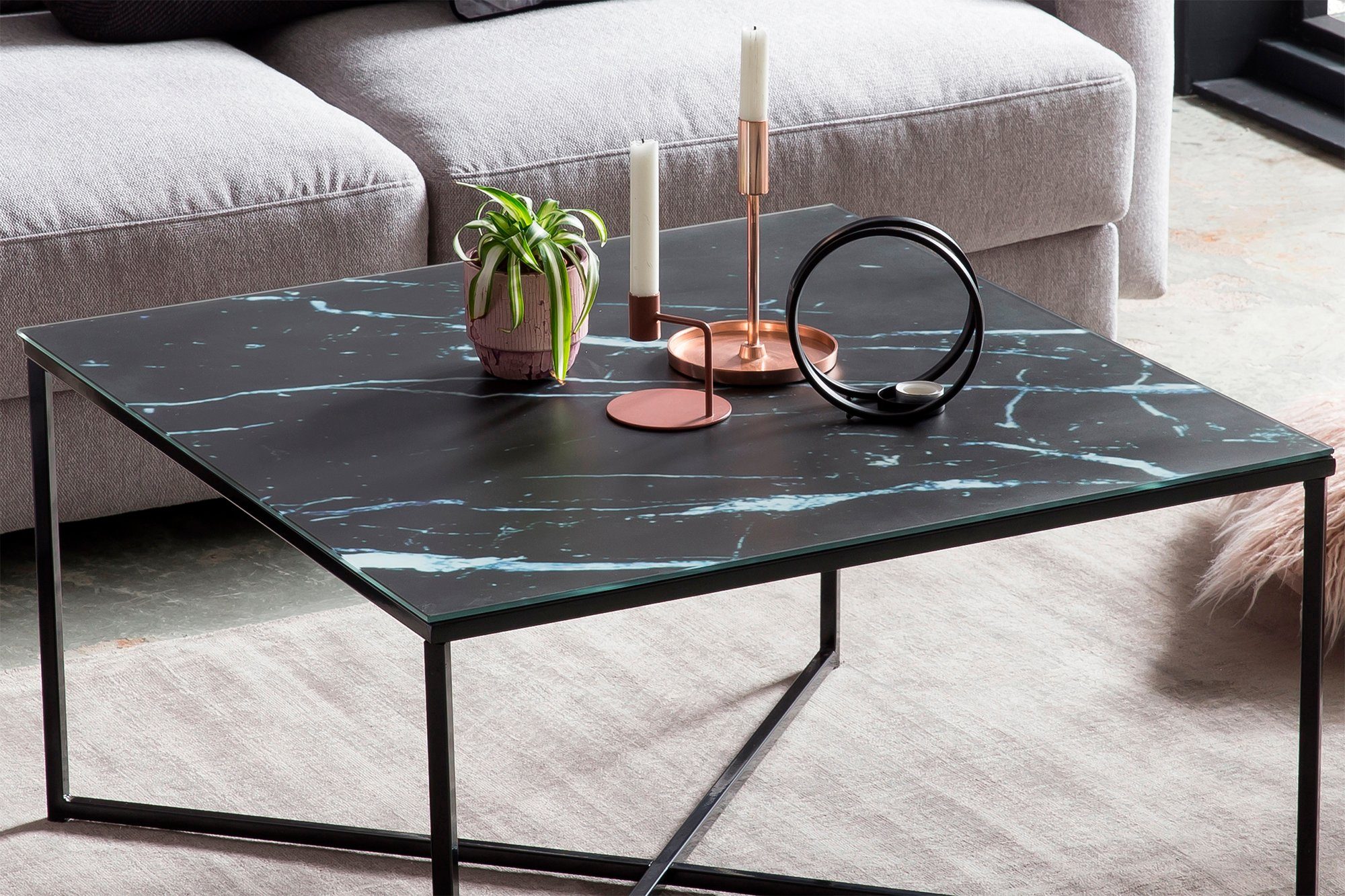 SalesFever Salontafel Tafelblad in marmerlook