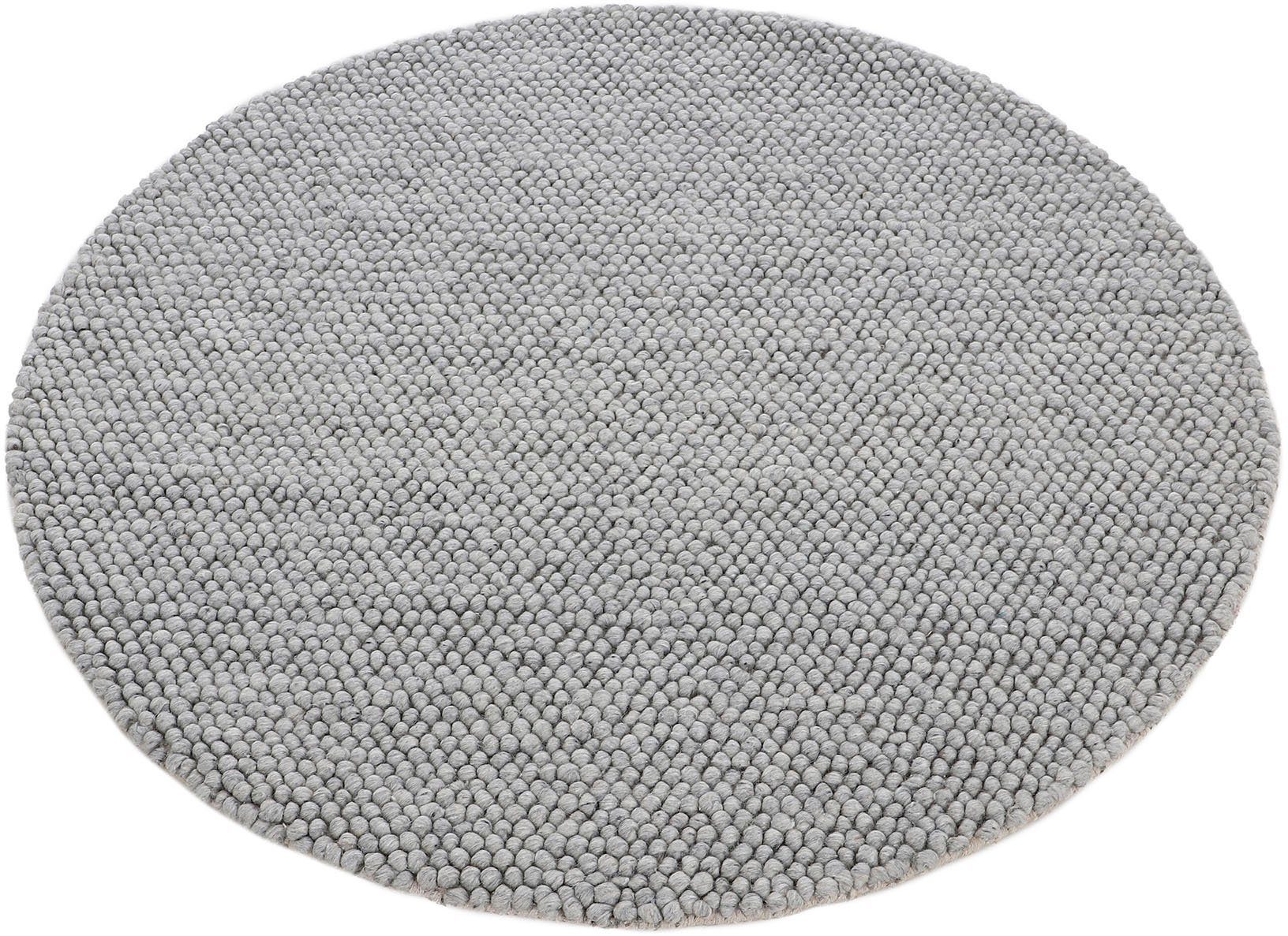 carpetfine Vloerkleed Calo Handgeweven tapijt, uni-kleuren, gemeleerd, handgeweven, 70% wol