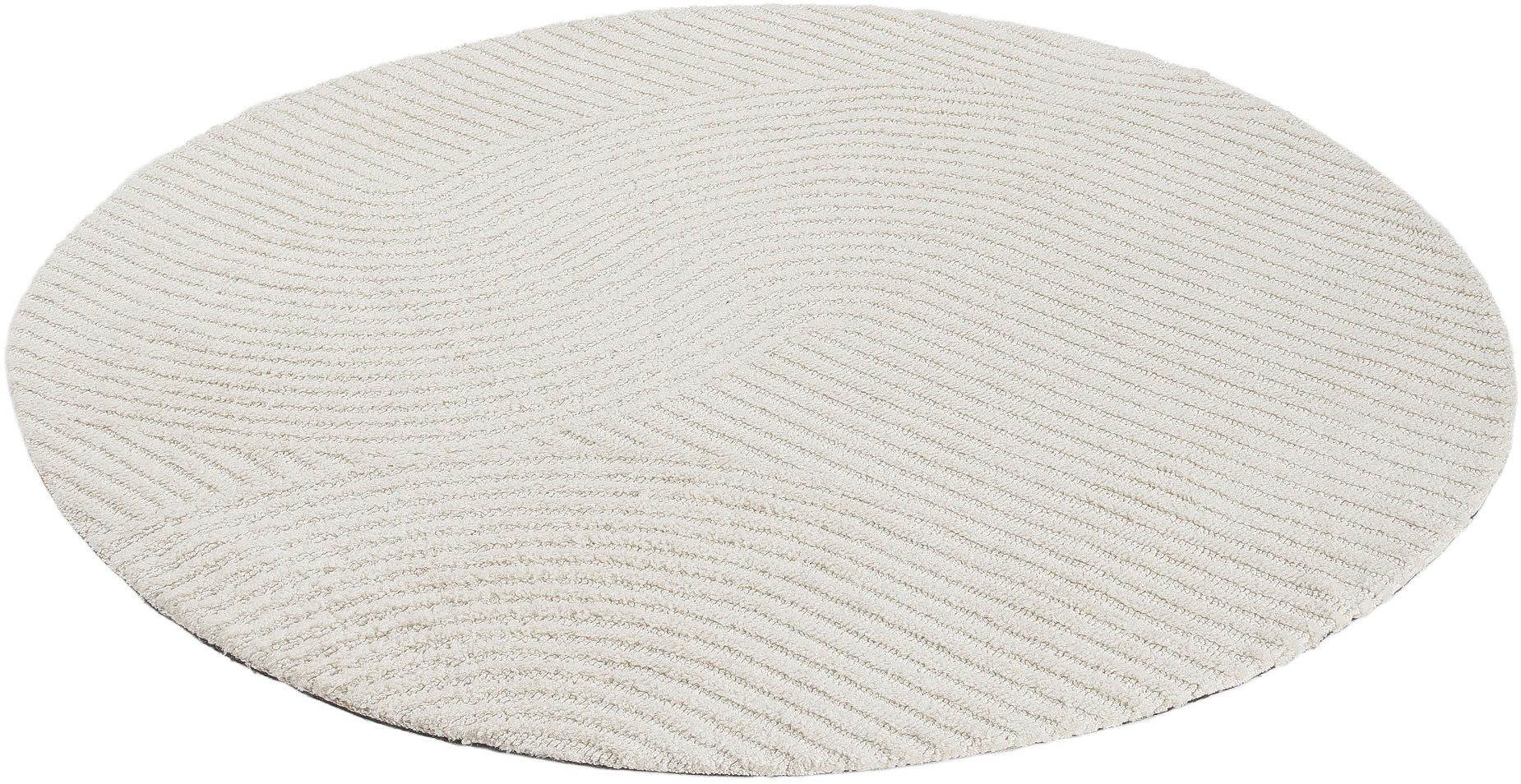 carpetfine Vloerkleed Holly Zen 3 Hoog-laag effect, geometrisch, tijdloos ontwerp, decoratief hoogtepunt