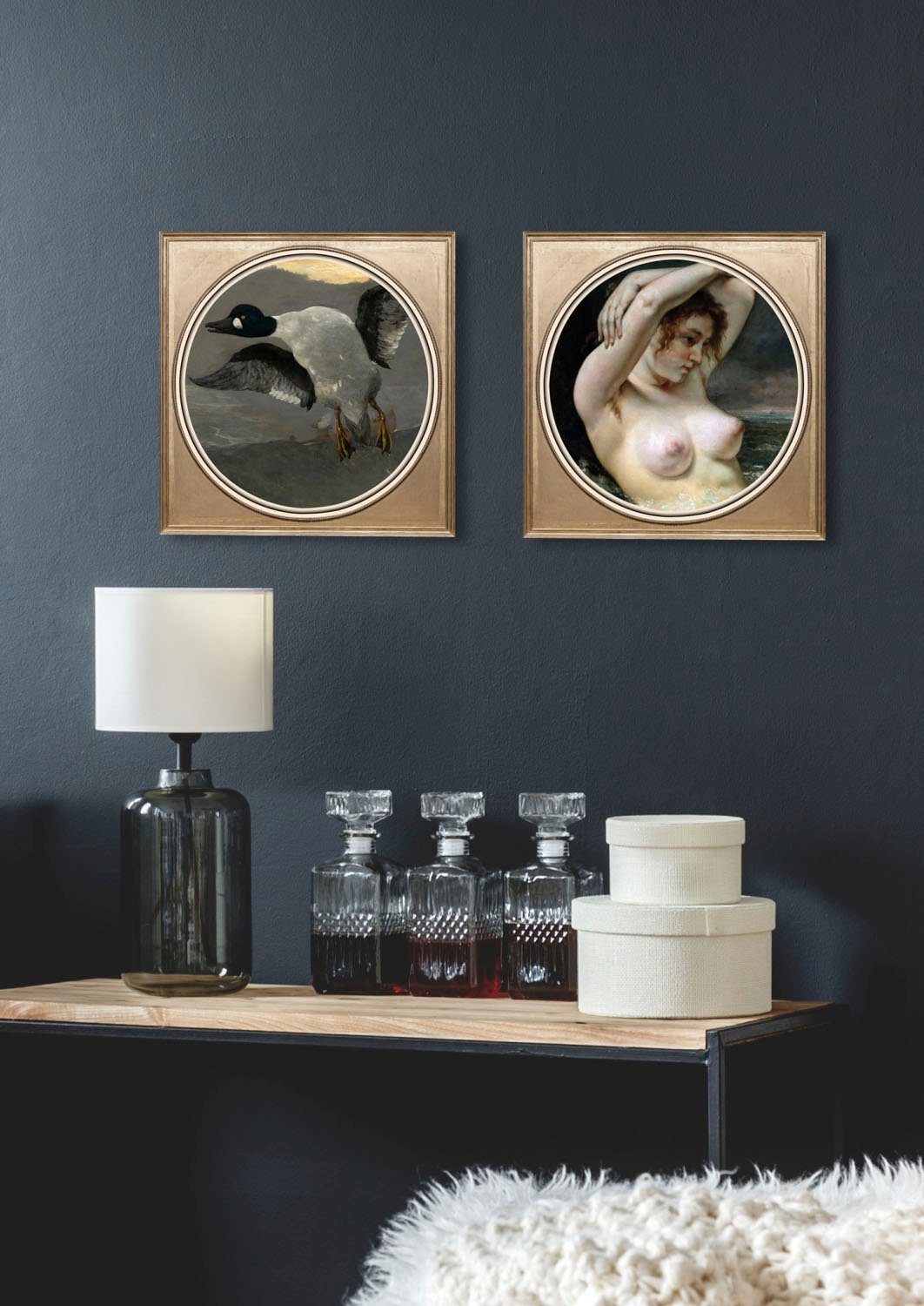 queence Artprint op acrylglas Naakte vrouw Fine Art-print in galeriekwaliteit