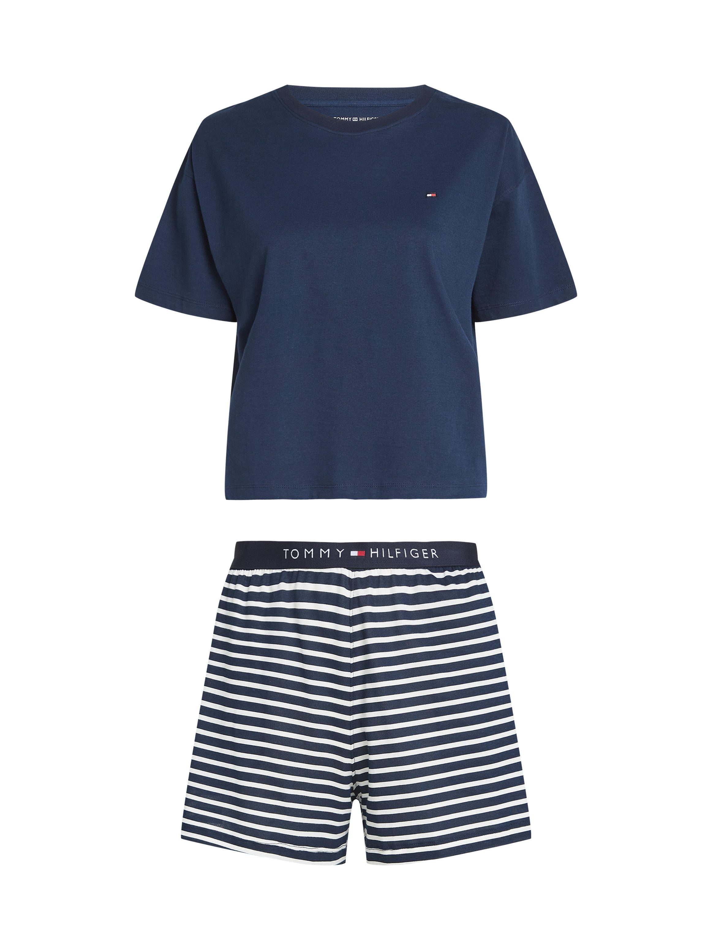 Tommy Hilfiger Underwear Pyjama SS PRT PJ SHORT SET (set, 2-delig, 2-delig)