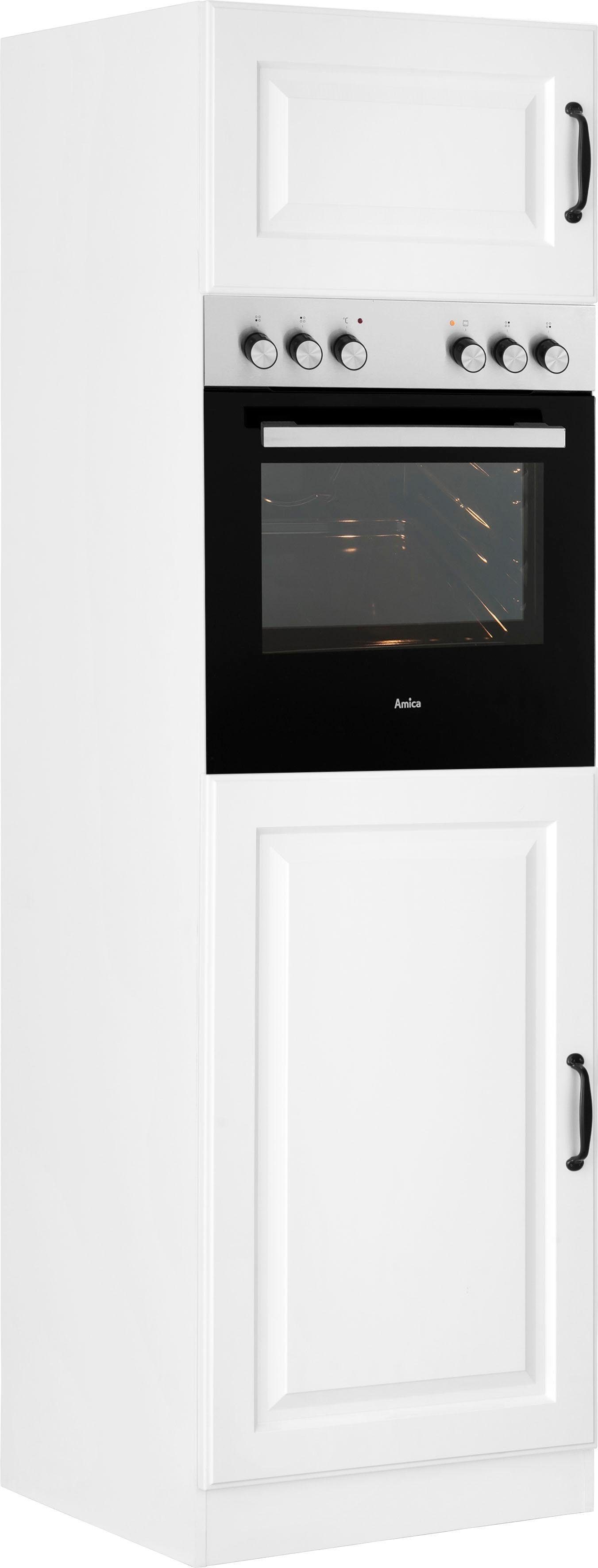 wiho Küchen Oven-/koelkastombouw Erla 60 cm breed met vakkenfront ombouwkasten wit